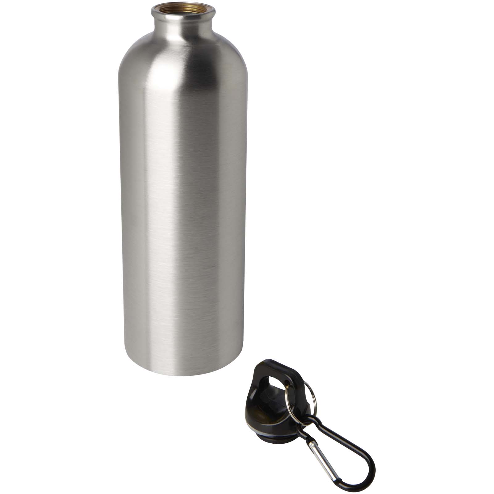 Bouteille d'eau Oregon de 750 ml simple paroi en acier recyclé certifié RCS avec mousqueton