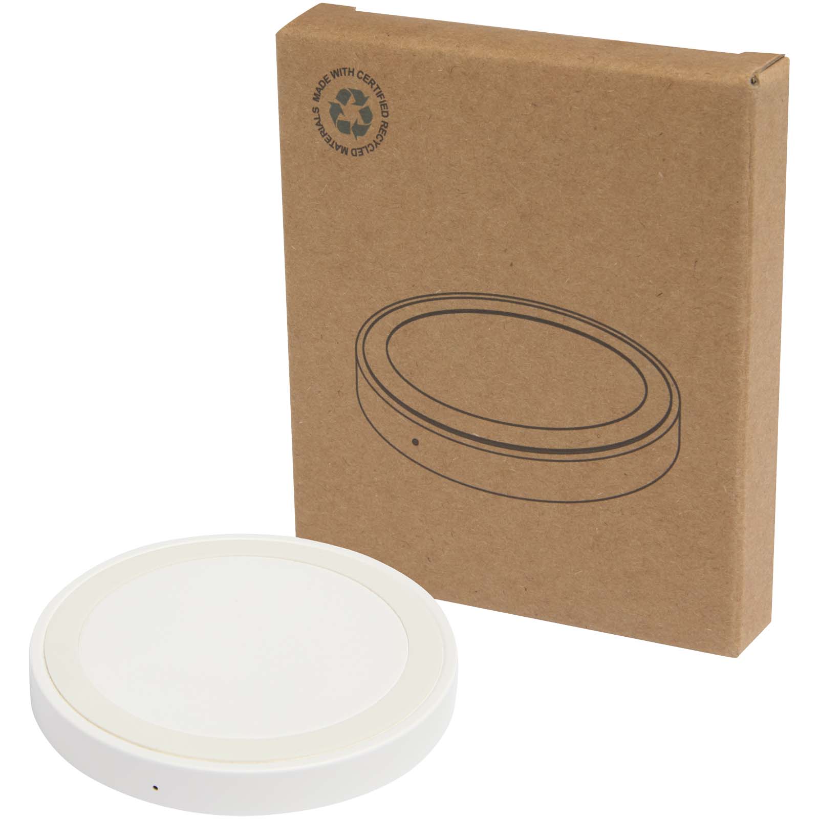 Tapis de charge sans fil Freal de 15 W en plastique recyclé