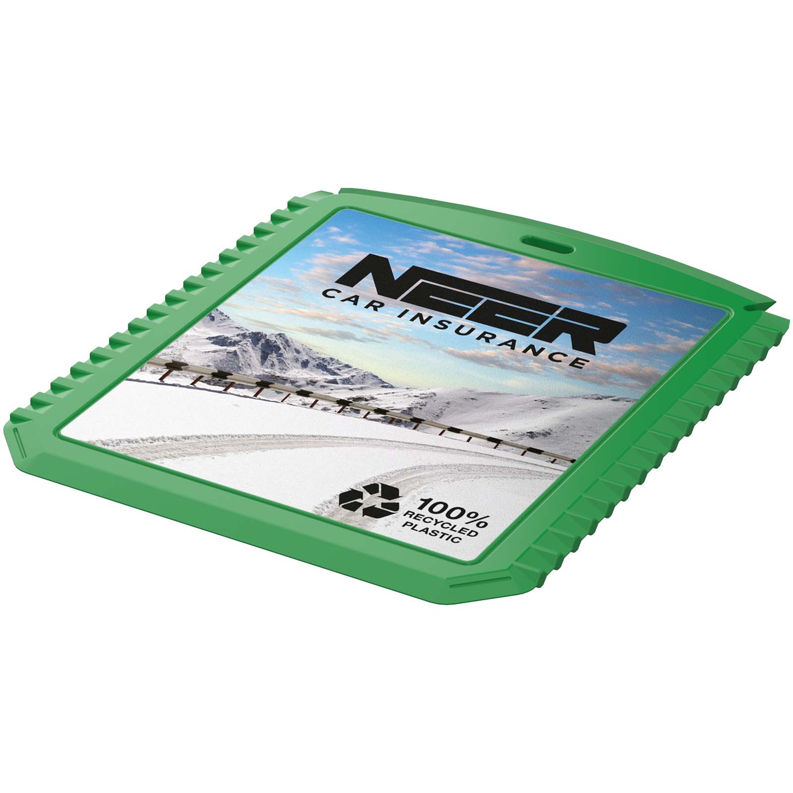 Grattoir à glace Thrym rectangulaire et en plastique recyclé