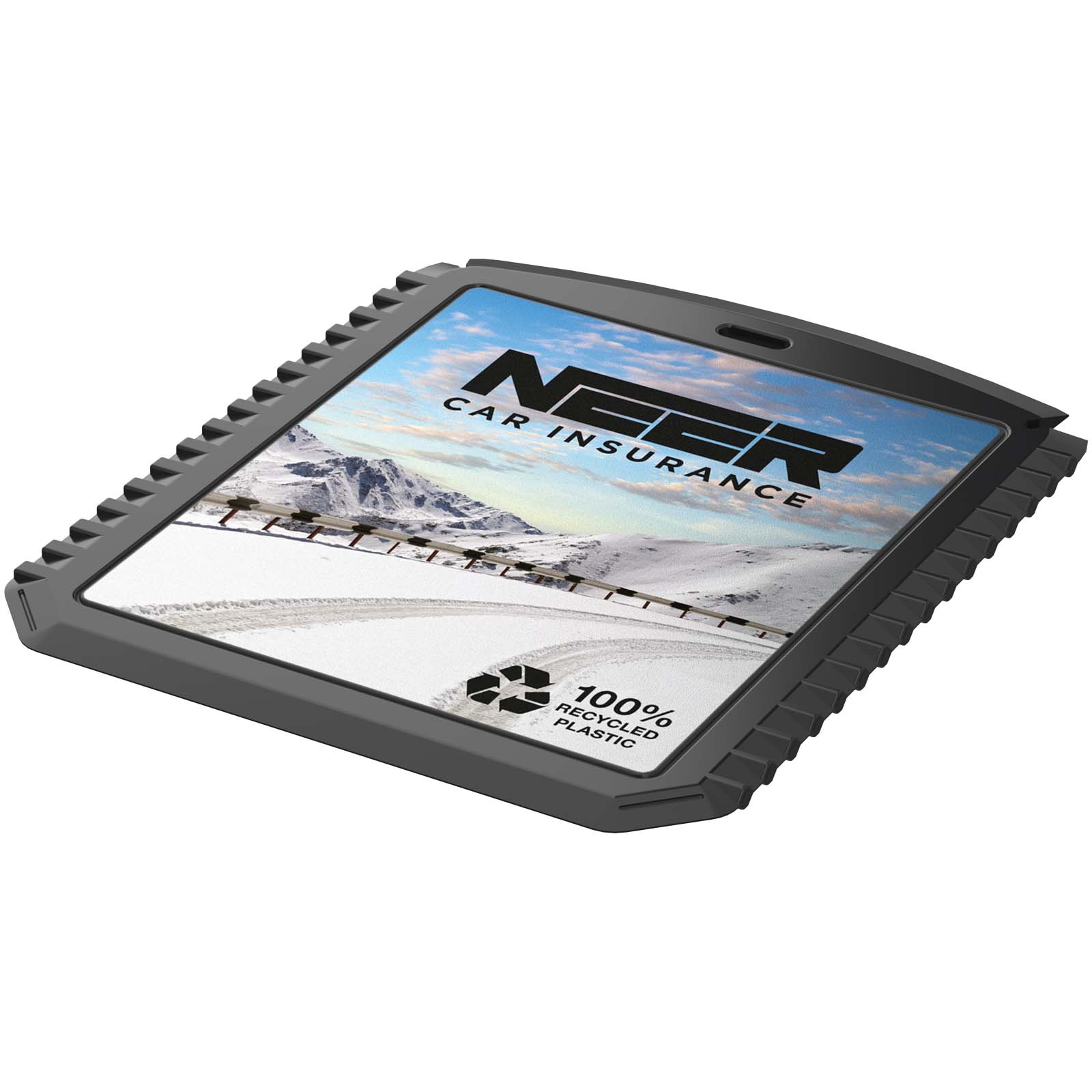 Grattoir à glace Thrym rectangulaire et en plastique recyclé