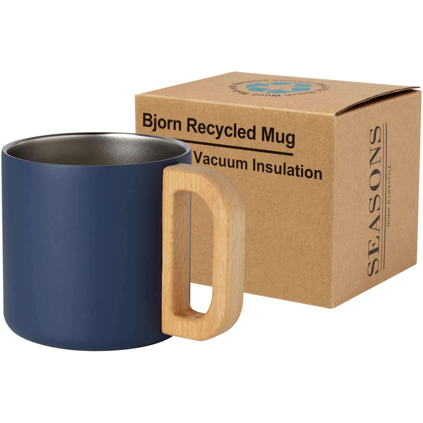 Seasons Tasse Bjorn de 360 ml en acier inoxydable recyclé certifiée RCS avec isolation sous vide et couche de cuivre