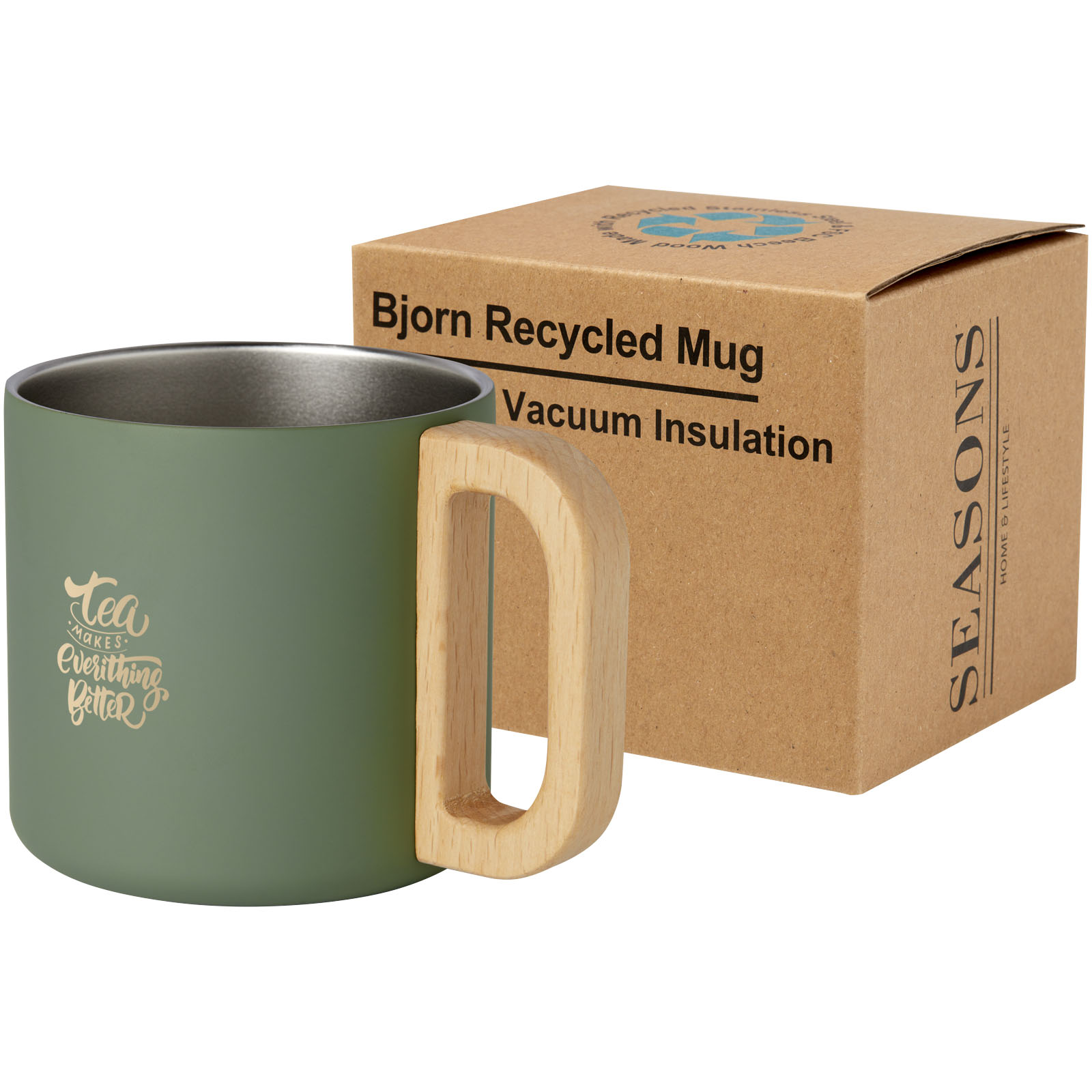 Seasons Tasse Bjorn de 360 ml en acier inoxydable recyclé certifiée RCS avec isolation sous vide et couche de cuivre