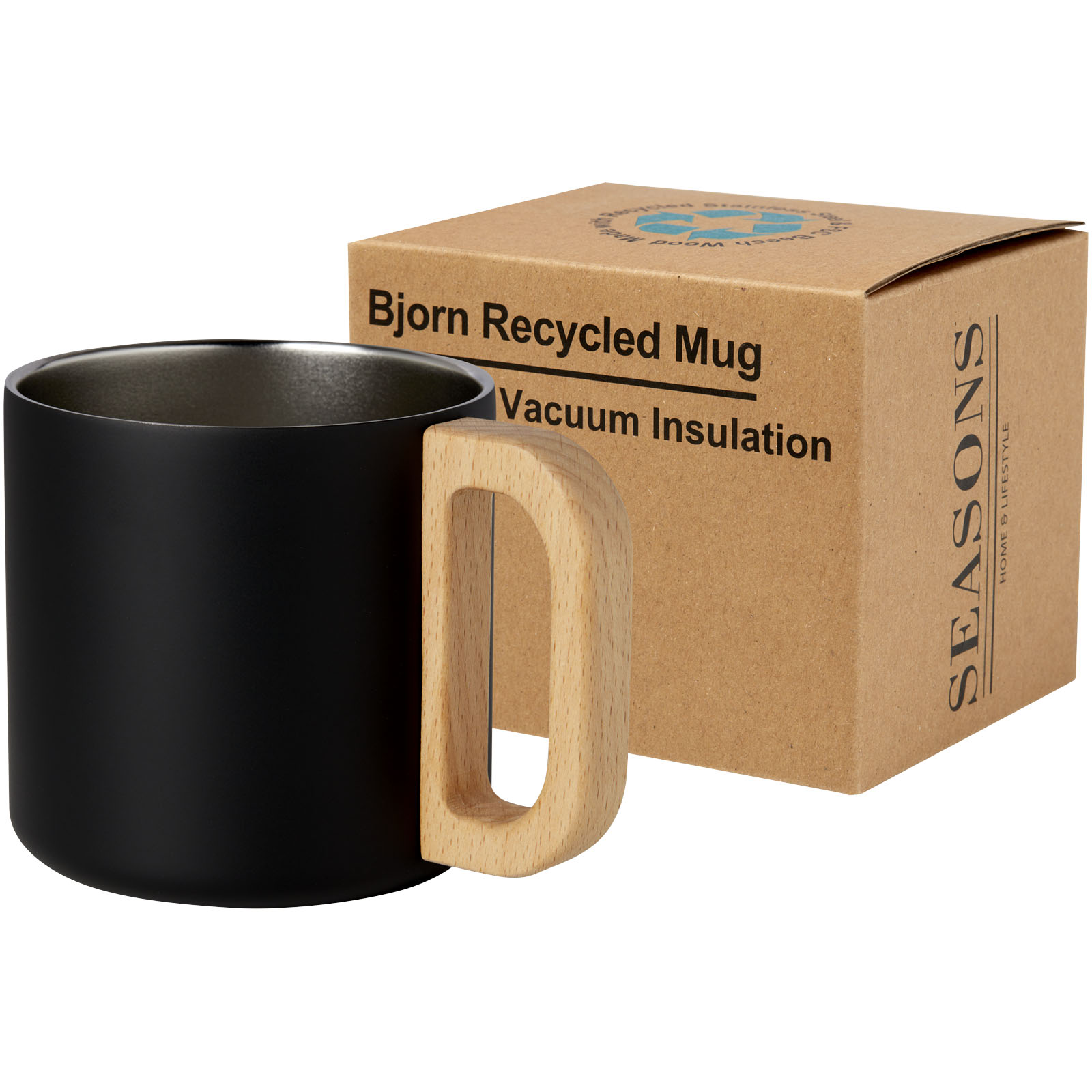 Seasons Tasse Bjorn de 360 ml en acier inoxydable recyclé certifiée RCS avec isolation sous vide et couche de cuivre