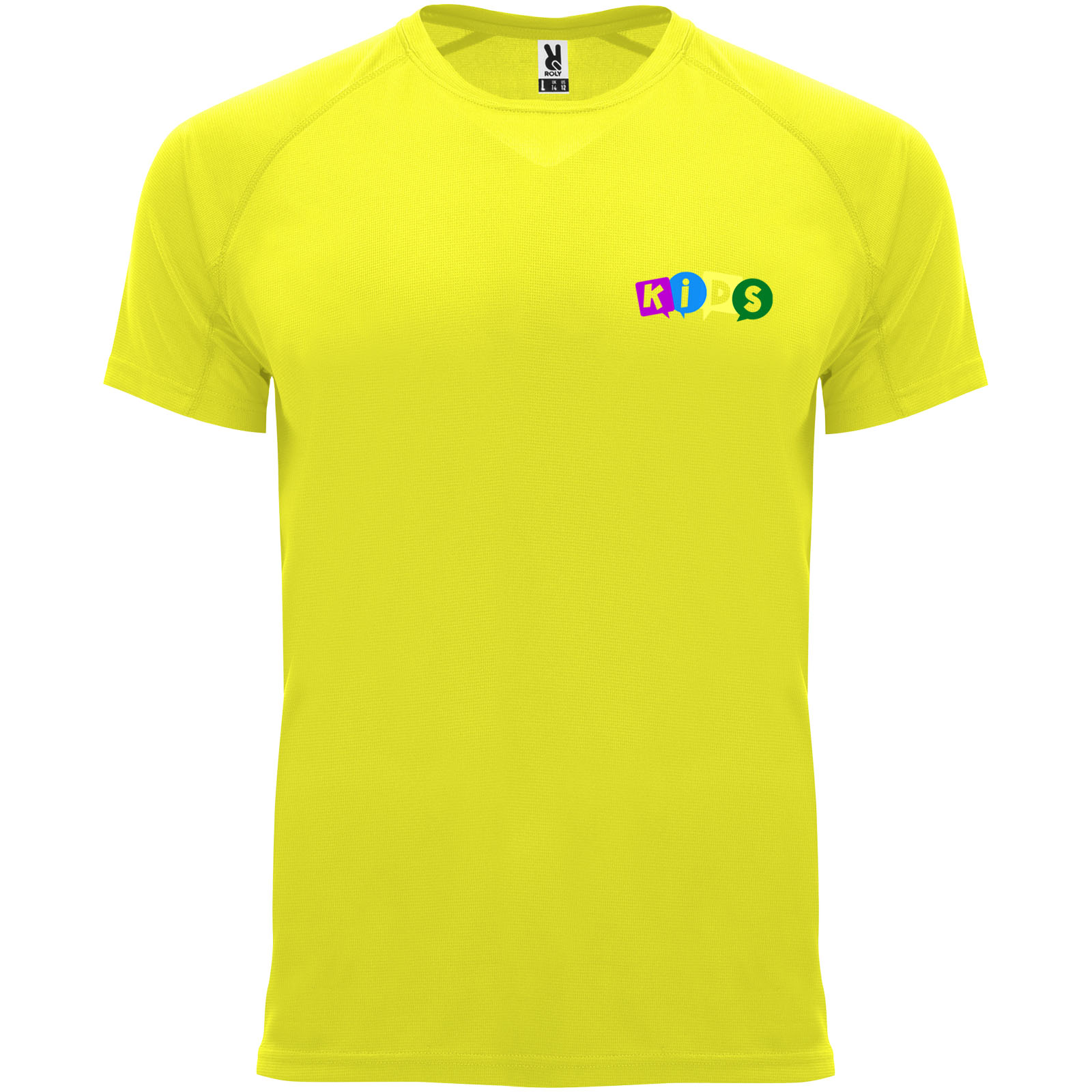 Roly T-shirt de sport de 135 g/m² Bahrain à manches courtes pour enfant