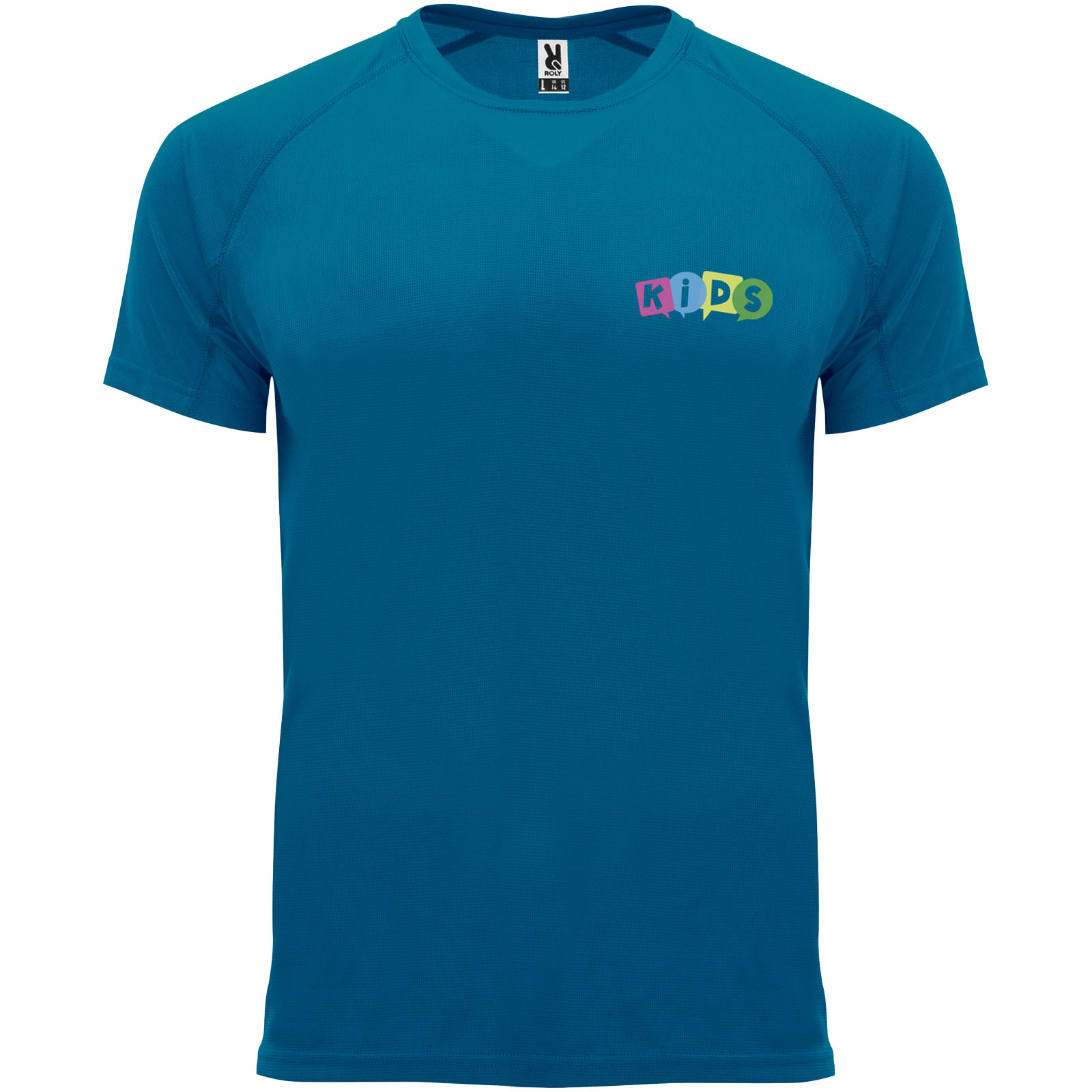 Roly T-shirt de sport de 135 g/m² Bahrain à manches courtes pour enfant