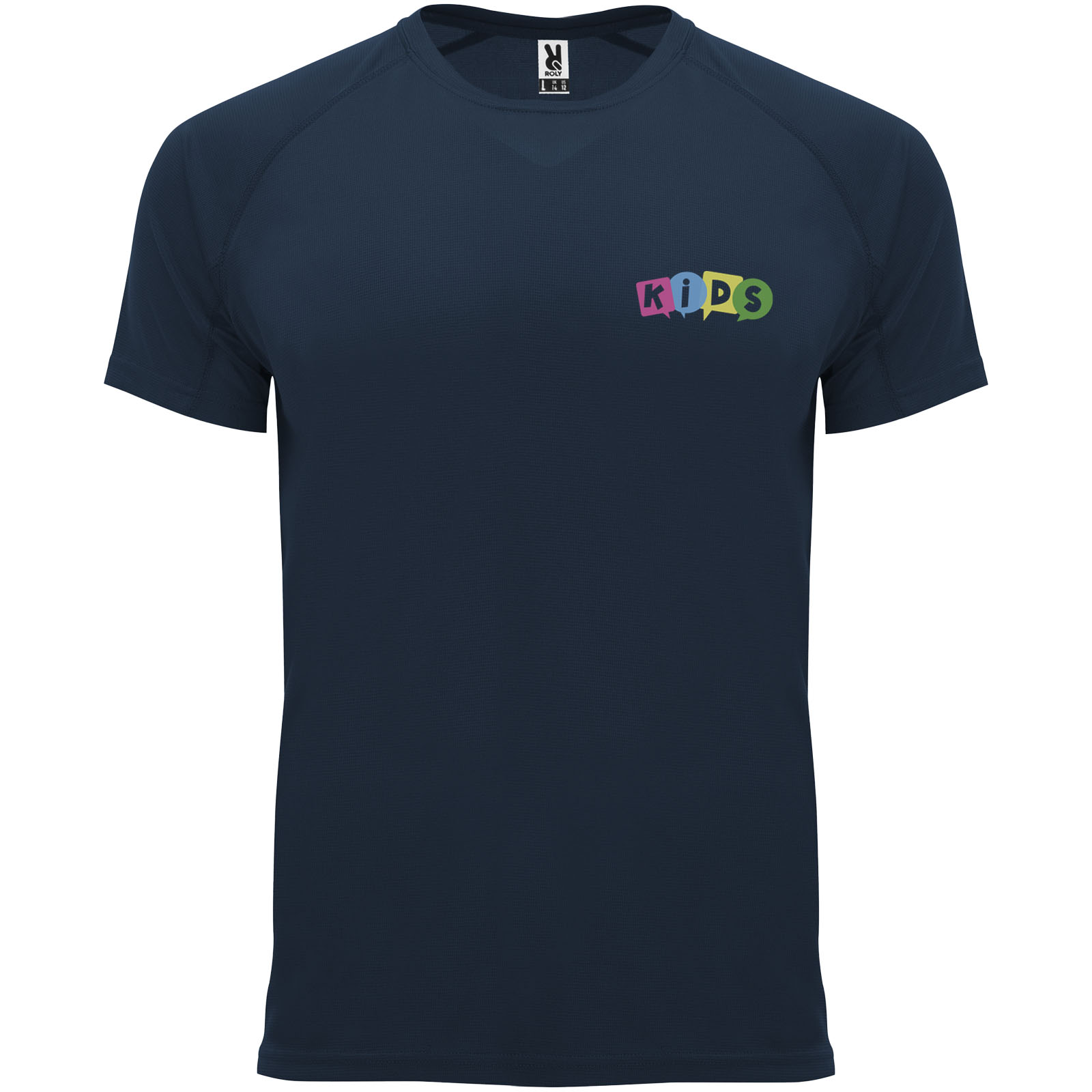 Roly T-shirt de sport de 135 g/m² Bahrain à manches courtes pour enfant