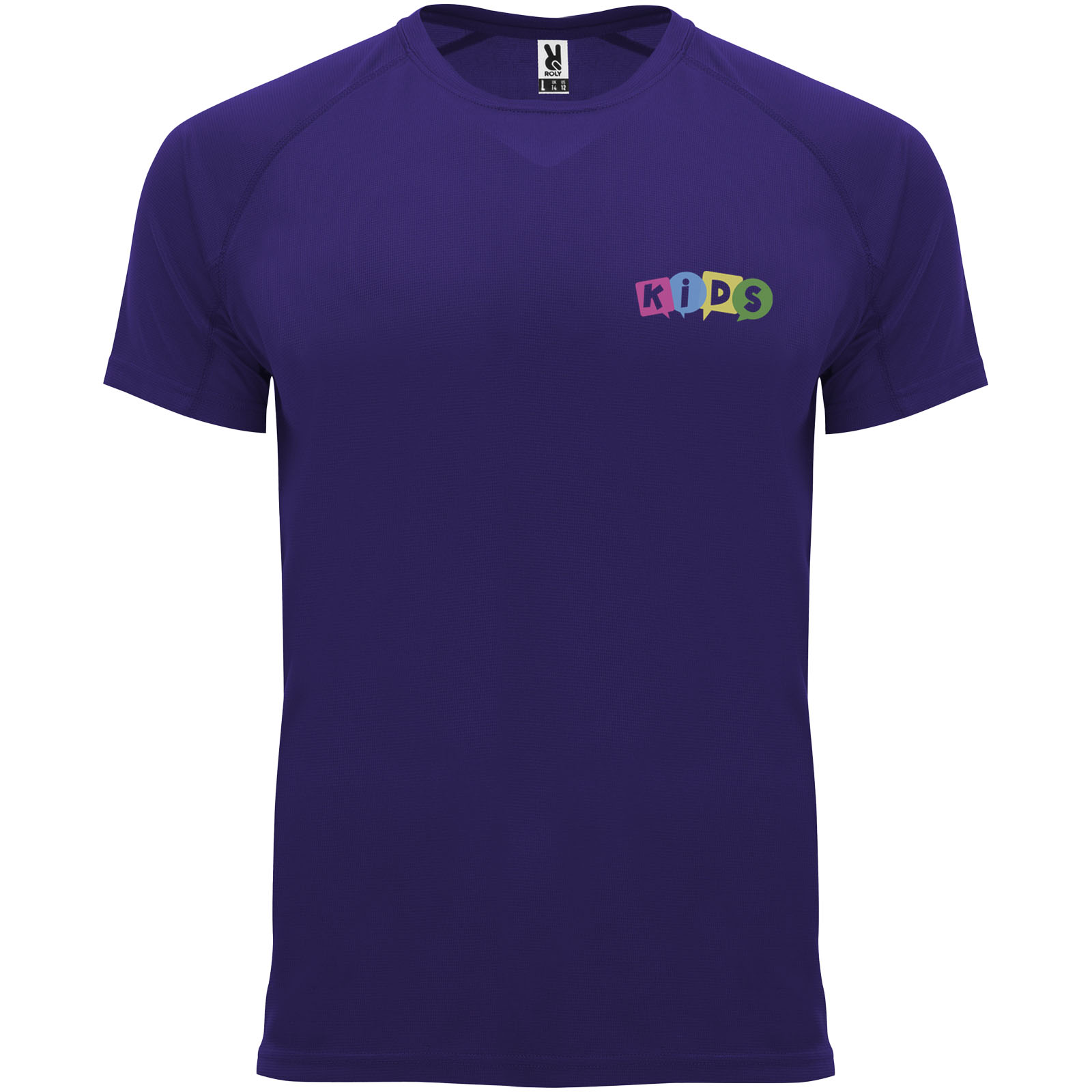 Roly T-shirt de sport de 135 g/m² Bahrain à manches courtes pour enfant