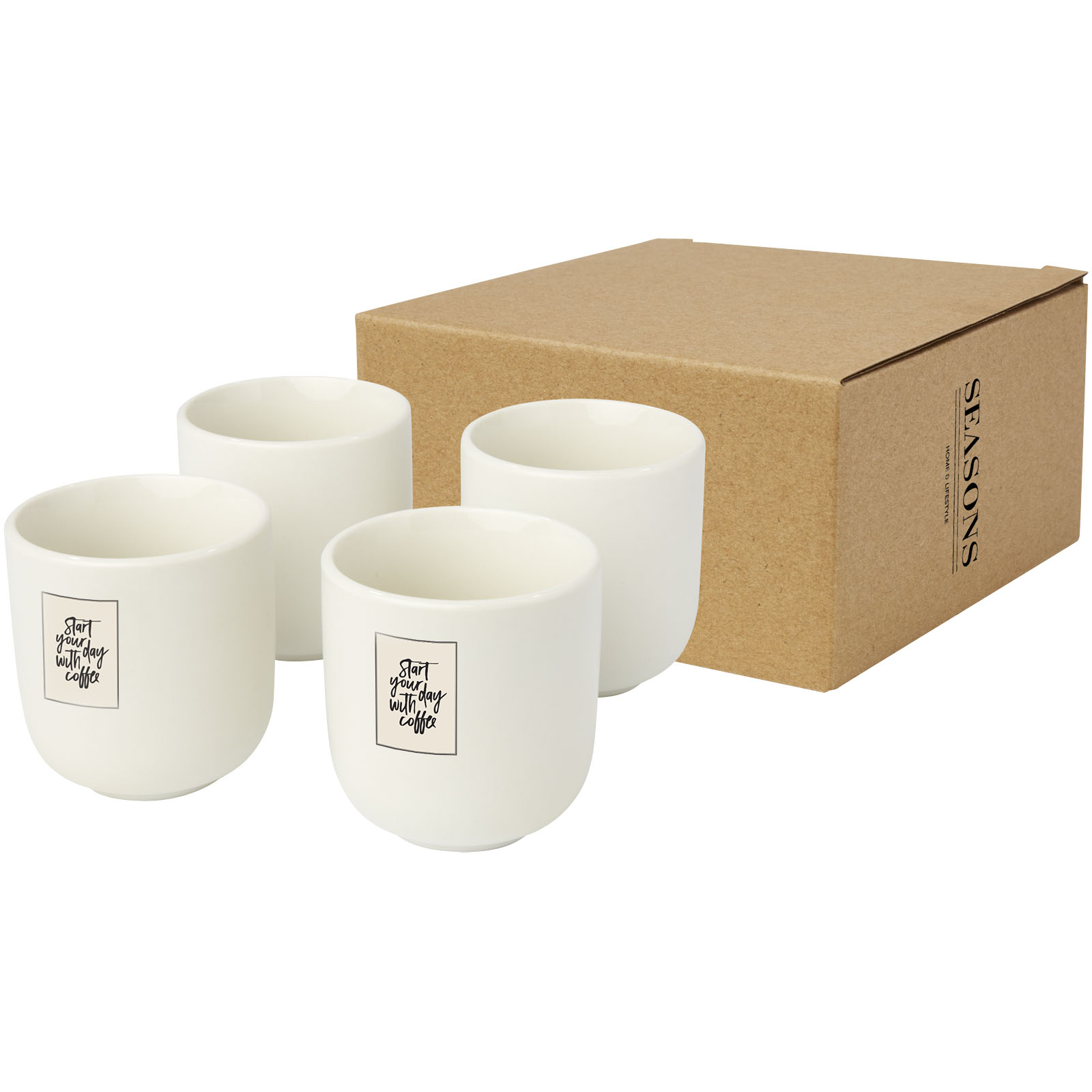 Seasons Tasse à espresso Male de 90 ml à 4 pièces