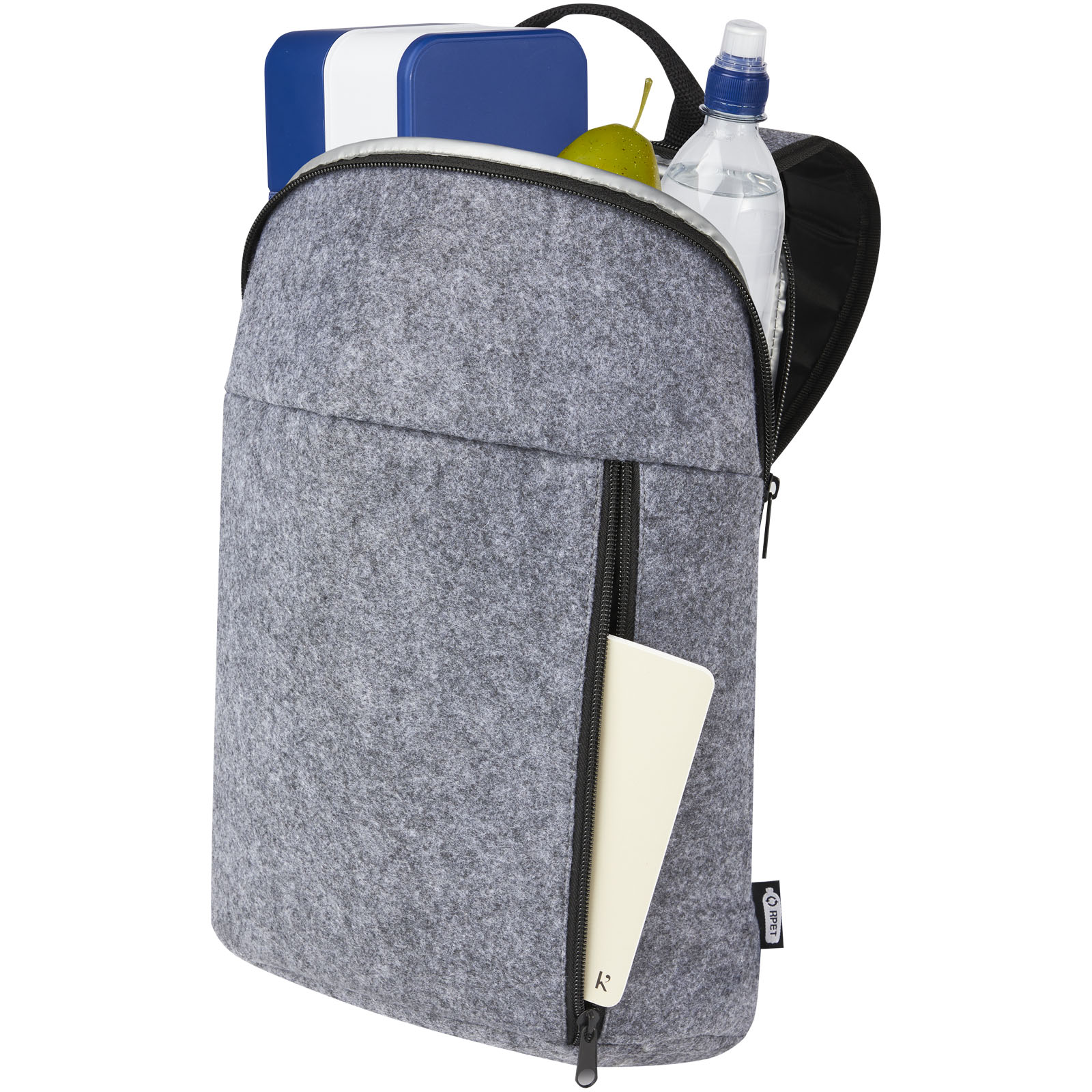 Sac à dos isotherme Felta GRS en feutrine recyclée de 7 L