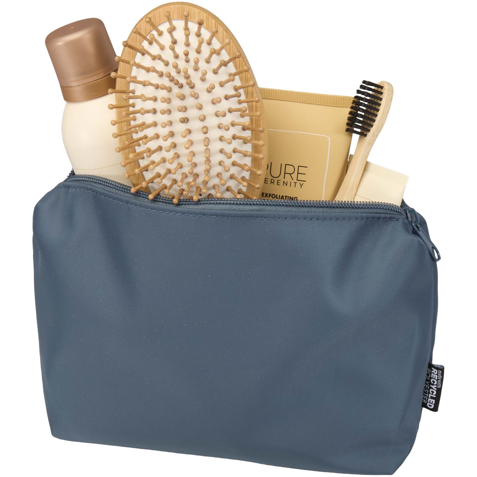 Trousse de toilette de voyage Trip Aware™ de 2 L en matériaux recyclés