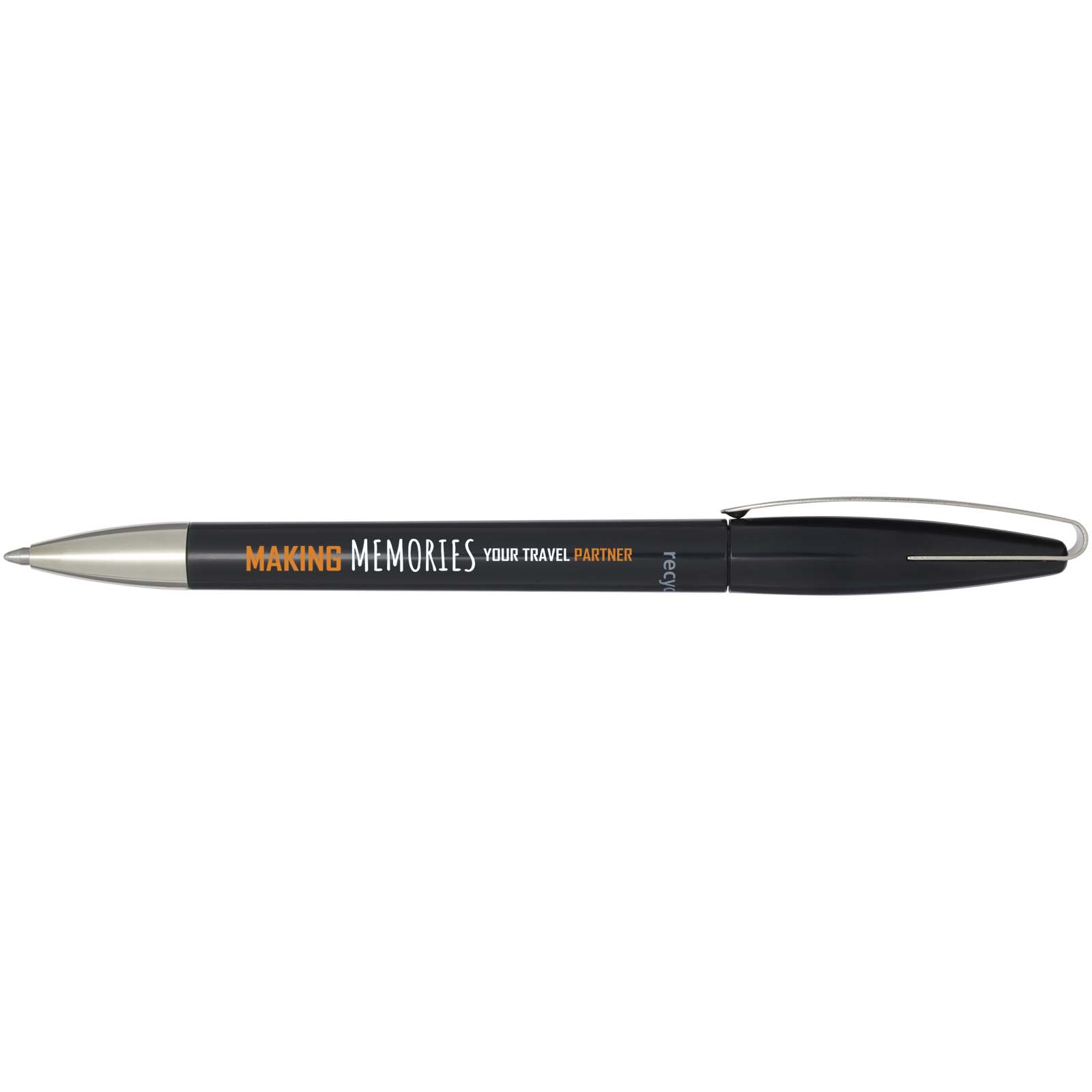 Marksman Stylo bille en plastique recyclé Ana (encre bleue)