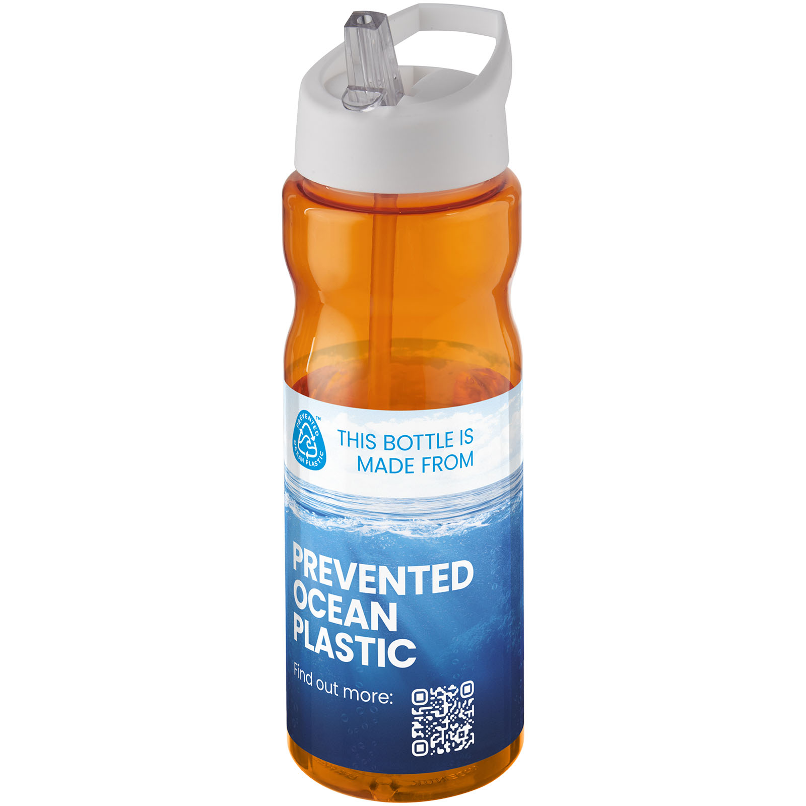 Bouteille de sport H2O Active® Eco Base 650ml couvercle bec verseur