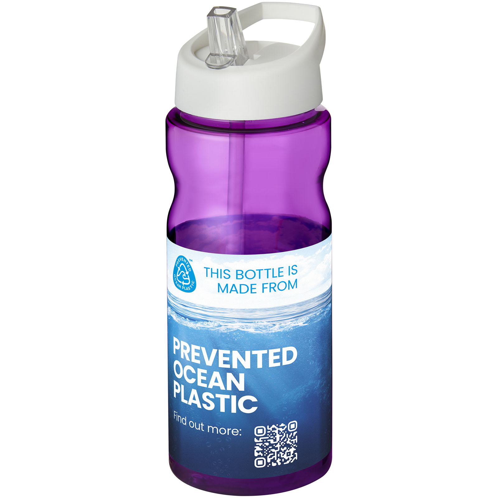 Bouteille de sport H2O Active® Eco Base 650ml couvercle bec verseur