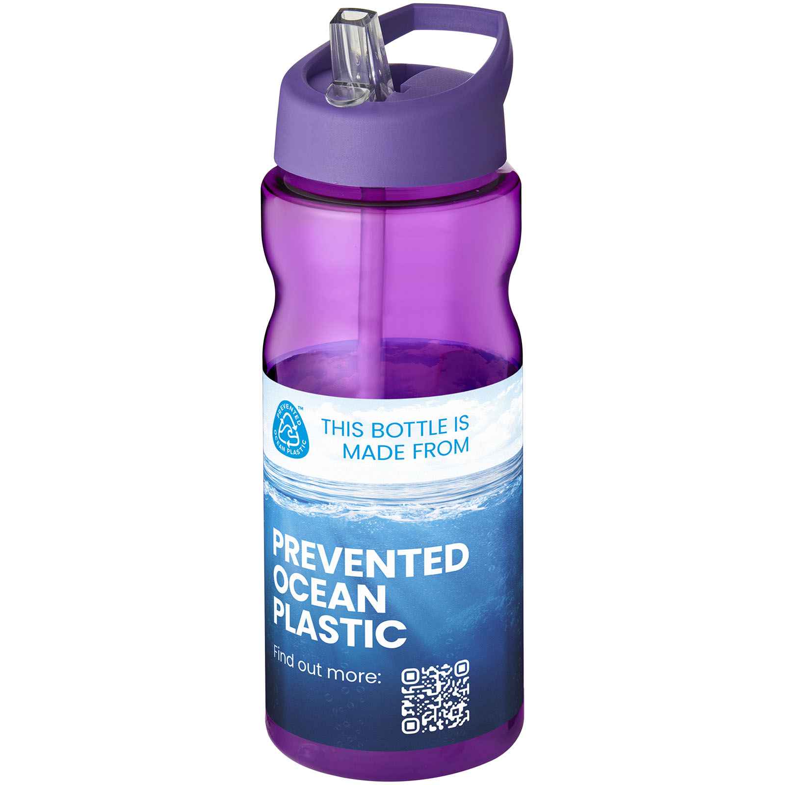 Bouteille de sport H2O Active® Eco Base 650ml couvercle bec verseur