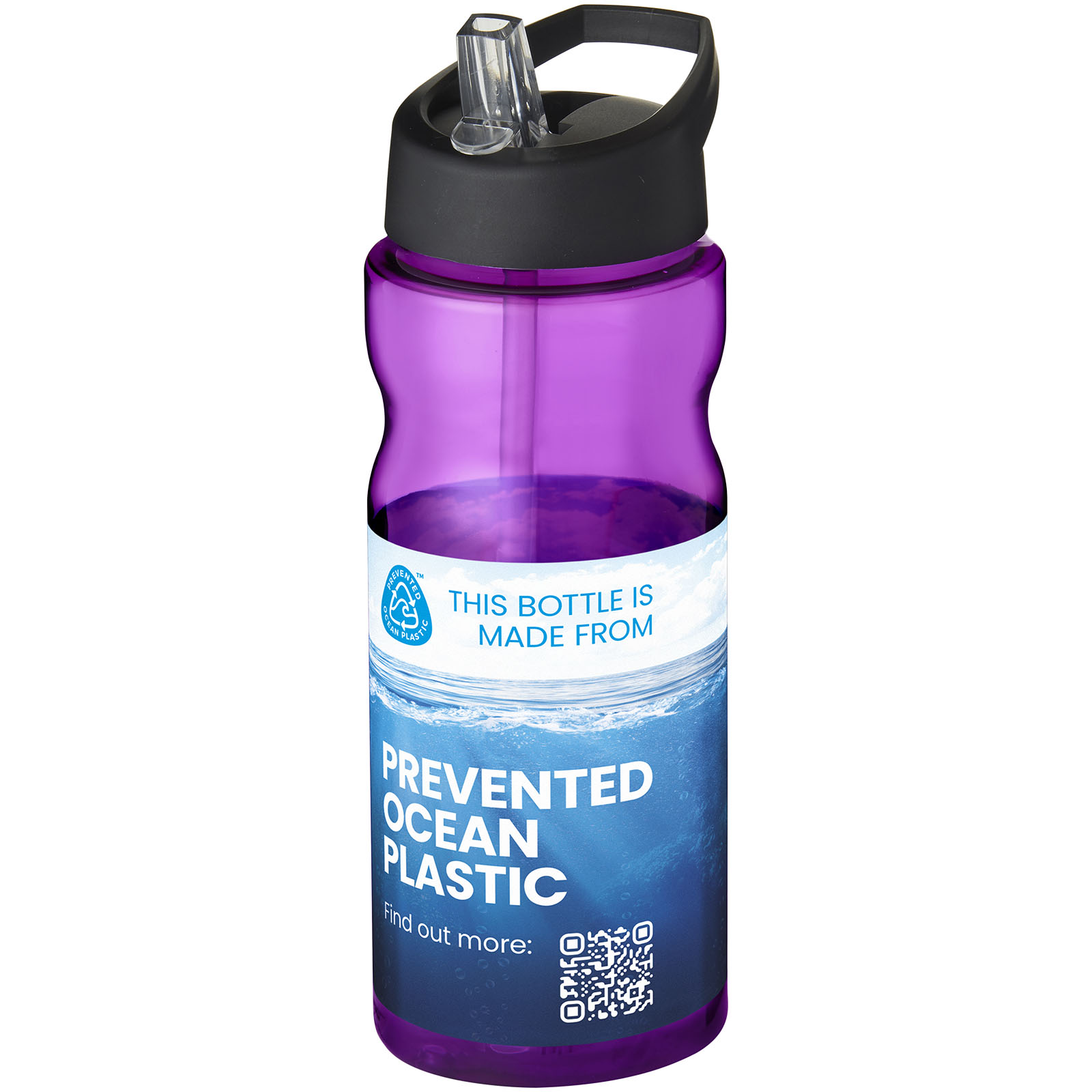 Bouteille de sport H2O Active® Eco Base 650ml couvercle bec verseur