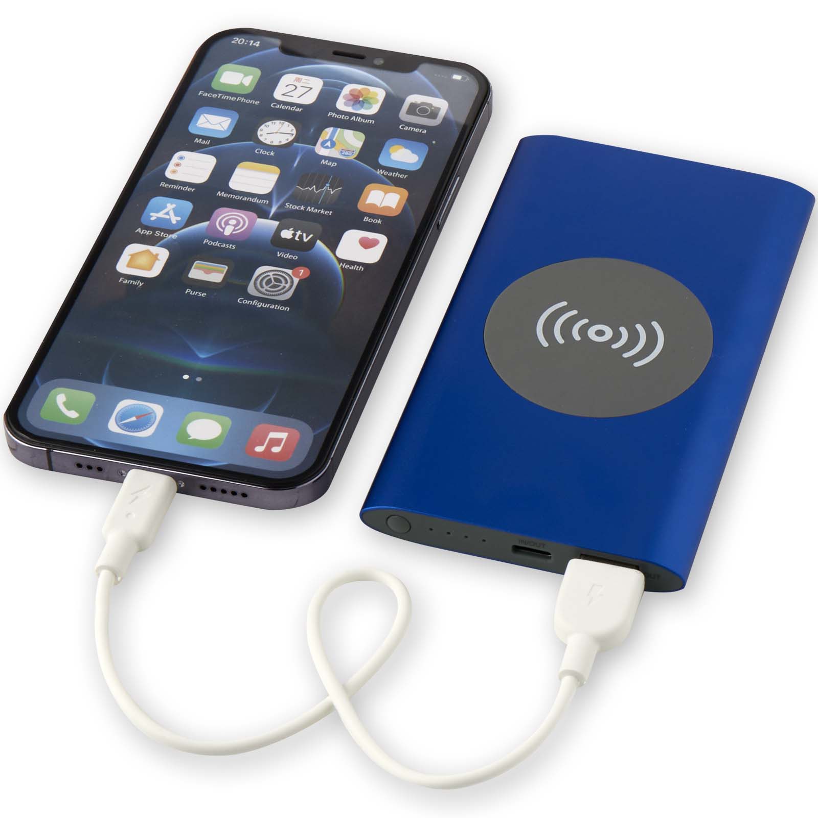 Batterie de secours sans fil en aluminium recyclé Juice type-C de 4 000 mAh