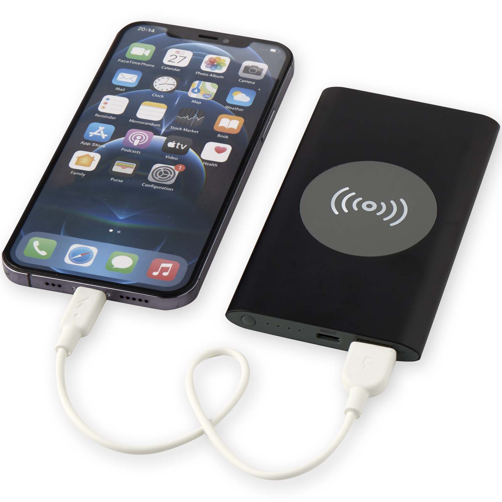 Batterie de secours sans fil en aluminium recyclé Juice type-C de 4 000 mAh