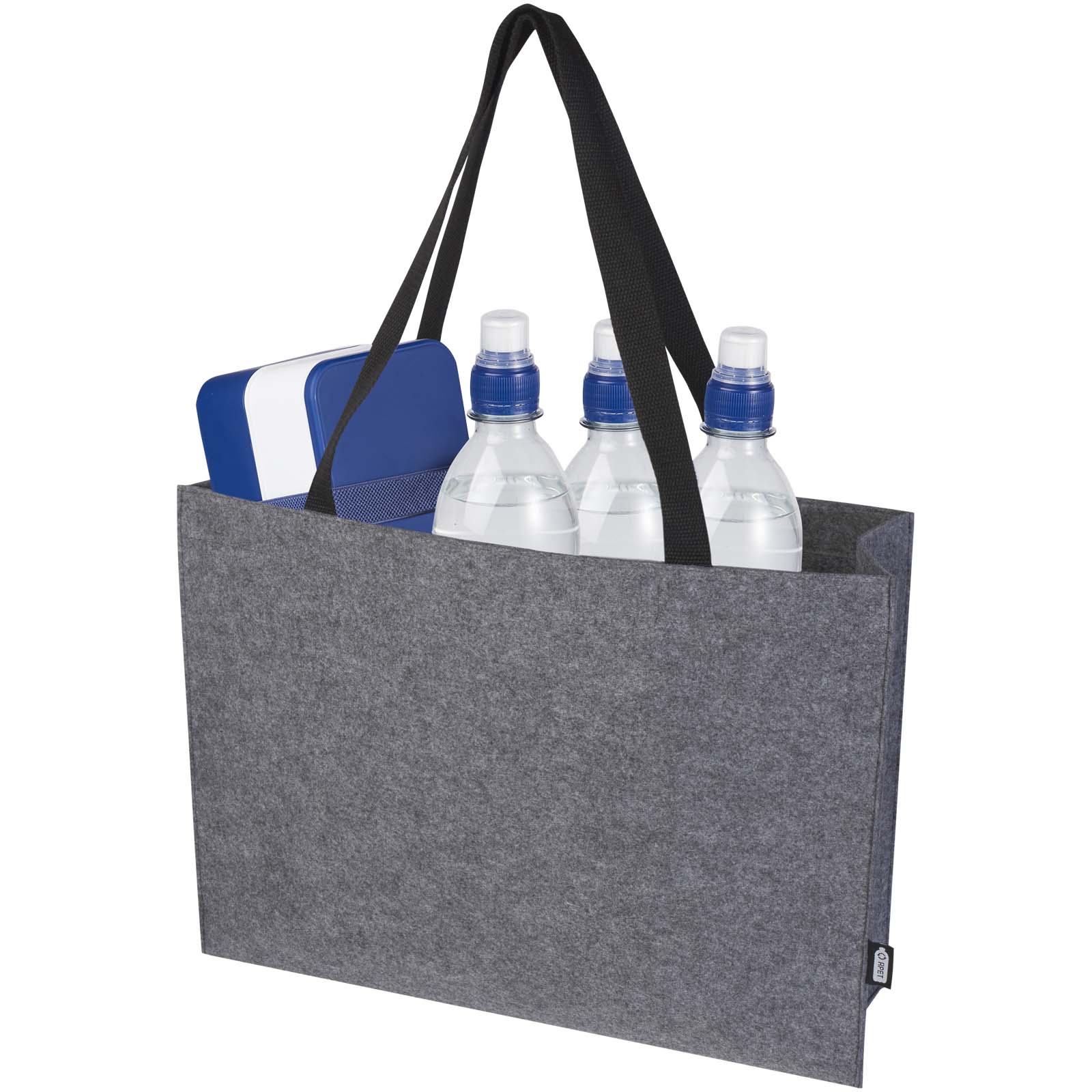 Sac shopping à soufflets Felta GRS en feutrine recyclée de 20L