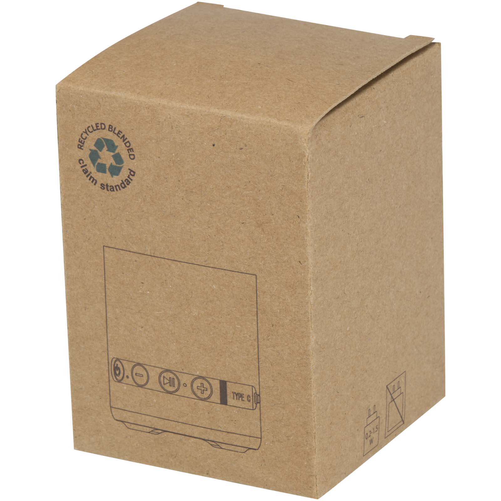 Haut-parleur Hunor sans fil de 3 W en plastique recyclé