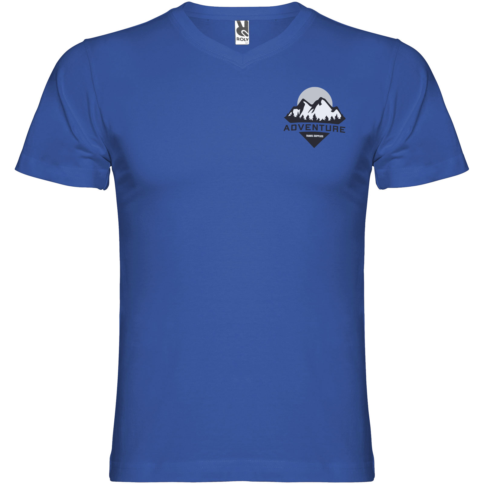 Roly T-shirt de 155 g/m² Samoyedo à col en V et manches courtes pour homme