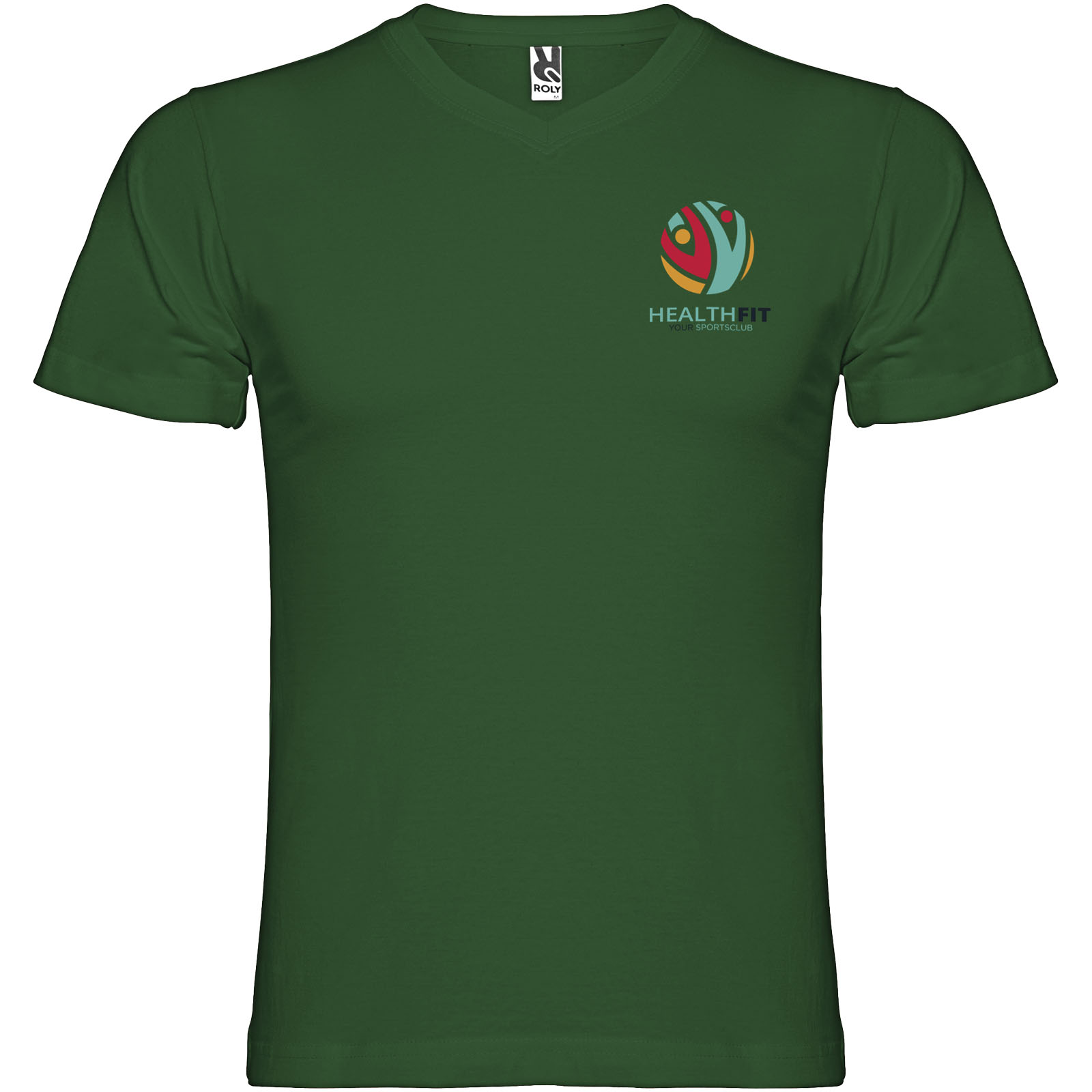 Roly T-shirt de 155 g/m² Samoyedo à col en V et manches courtes pour homme