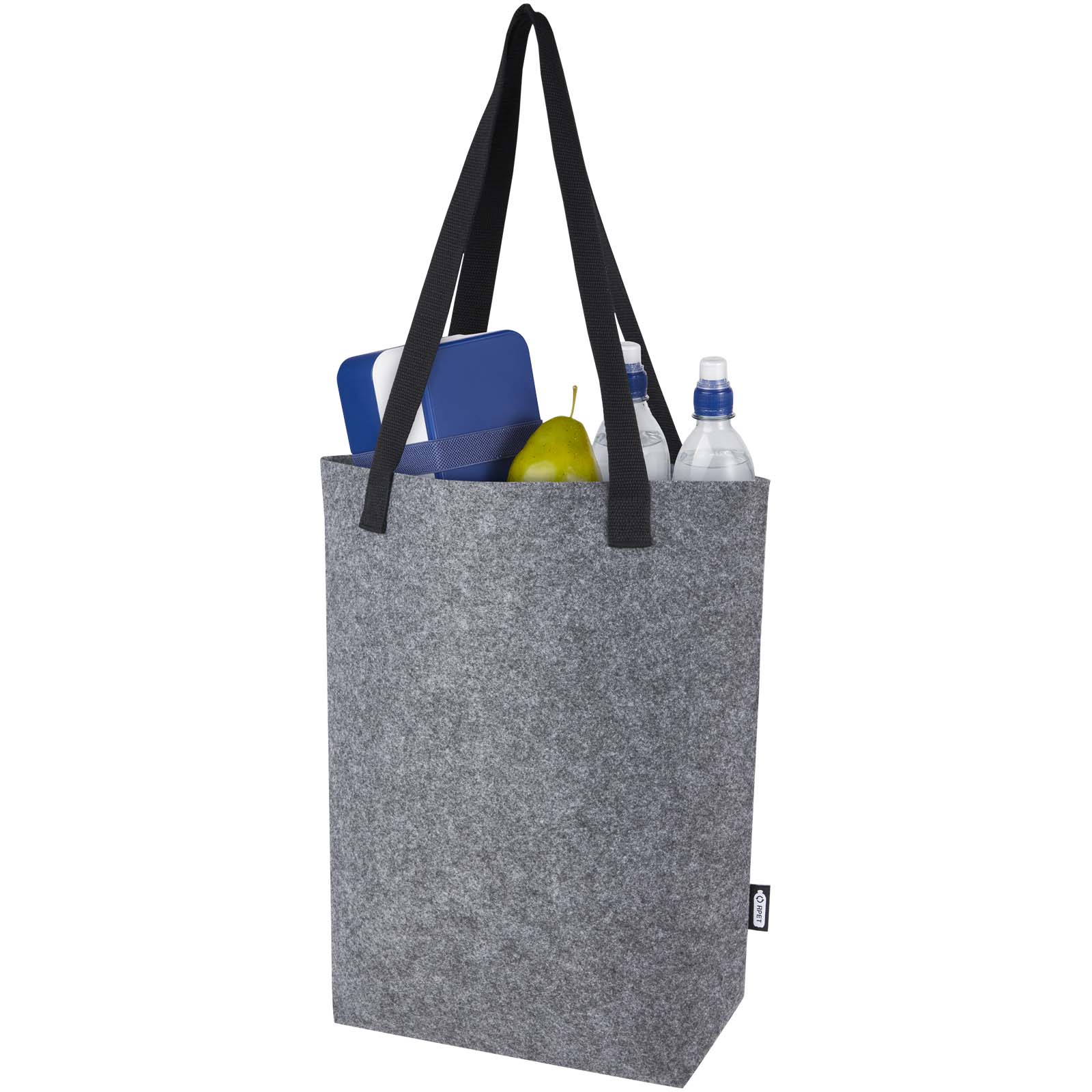 Sac shopping Felta avec large fond de 12 L en feutre recyclé certifié GRS