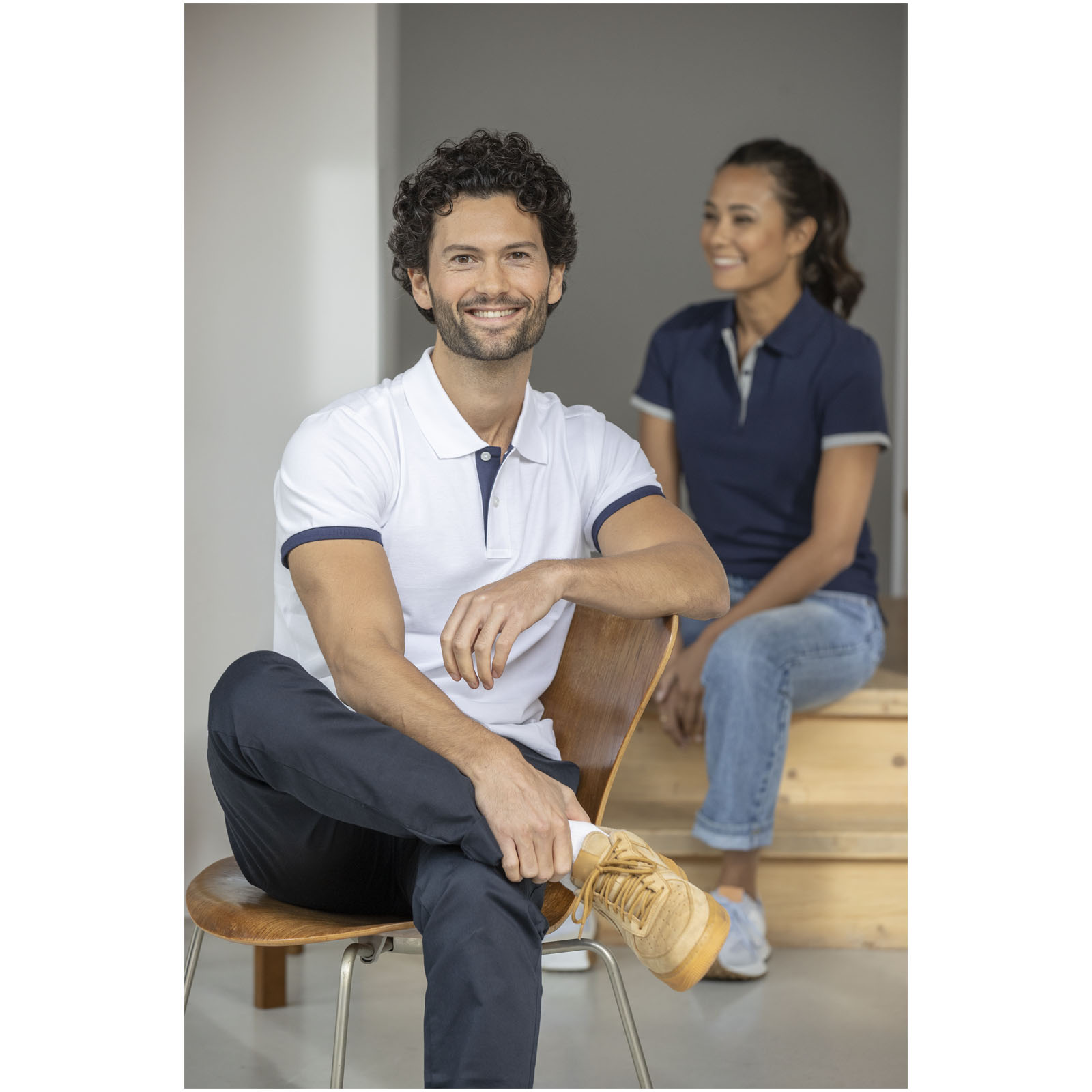 Elevate Polo de 200 g/m² Morgan manches courtes deux tons homme