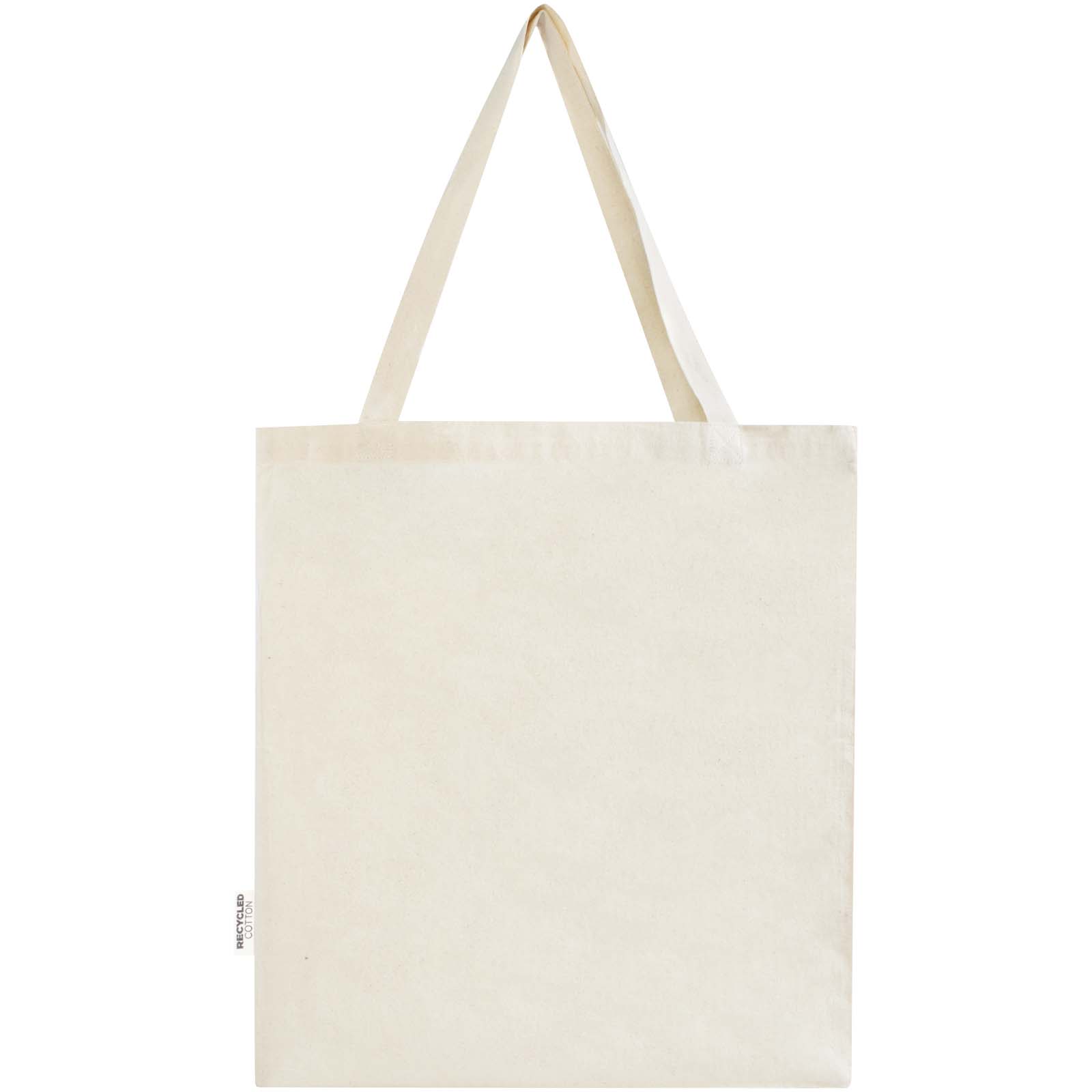 Sac shopping à soufflets Madras en coton recyclé 140 g/m² certifié GRS 12L