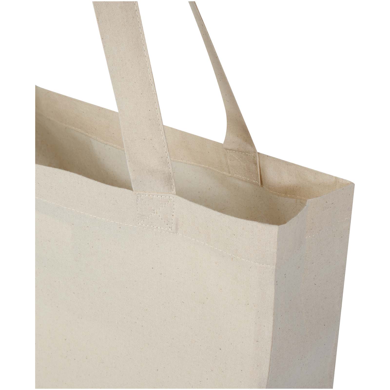 Sac shopping à soufflets Madras en coton recyclé 140 g/m² certifié GRS 12L