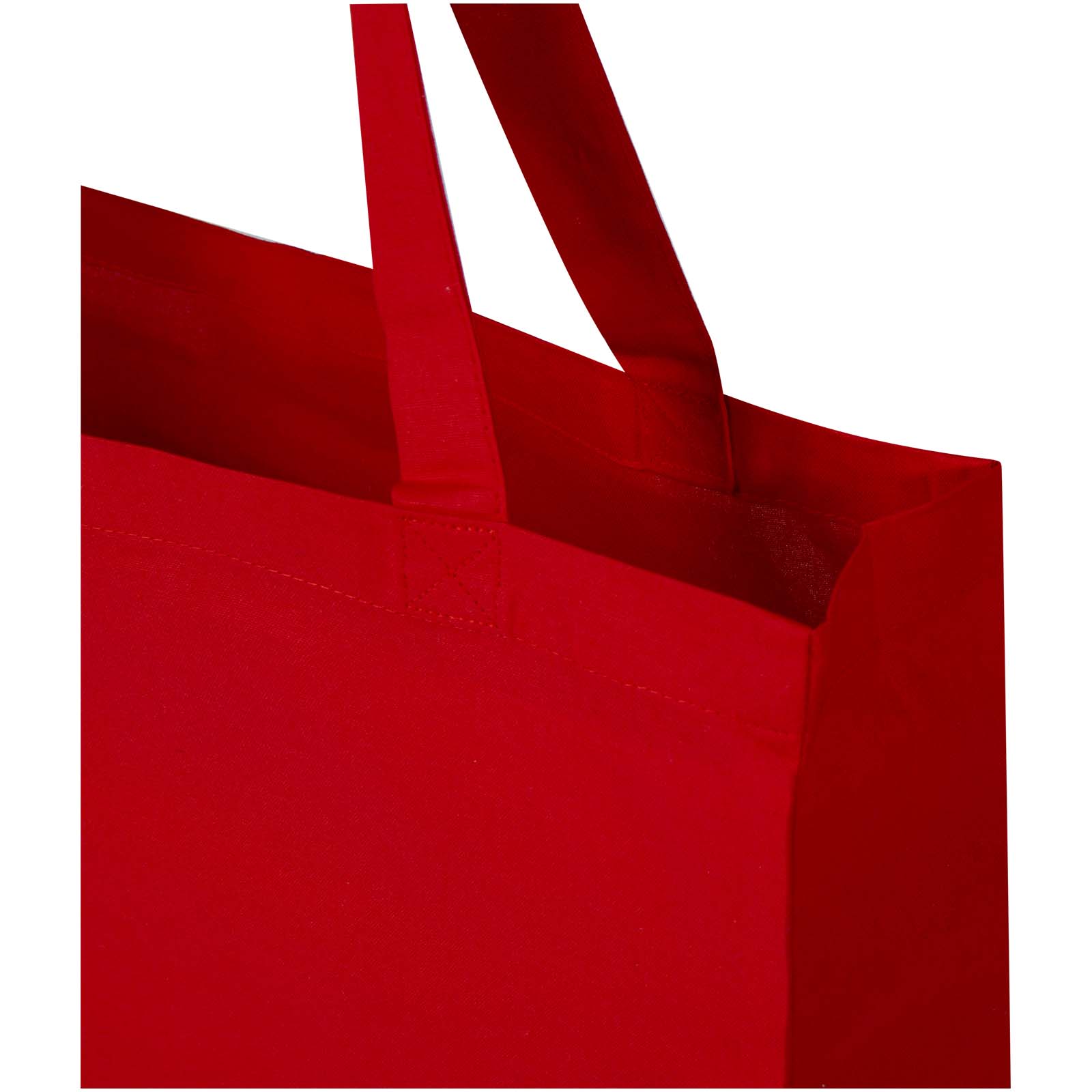 Sac shopping à soufflets Madras en coton recyclé 140 g/m² certifié GRS 12L
