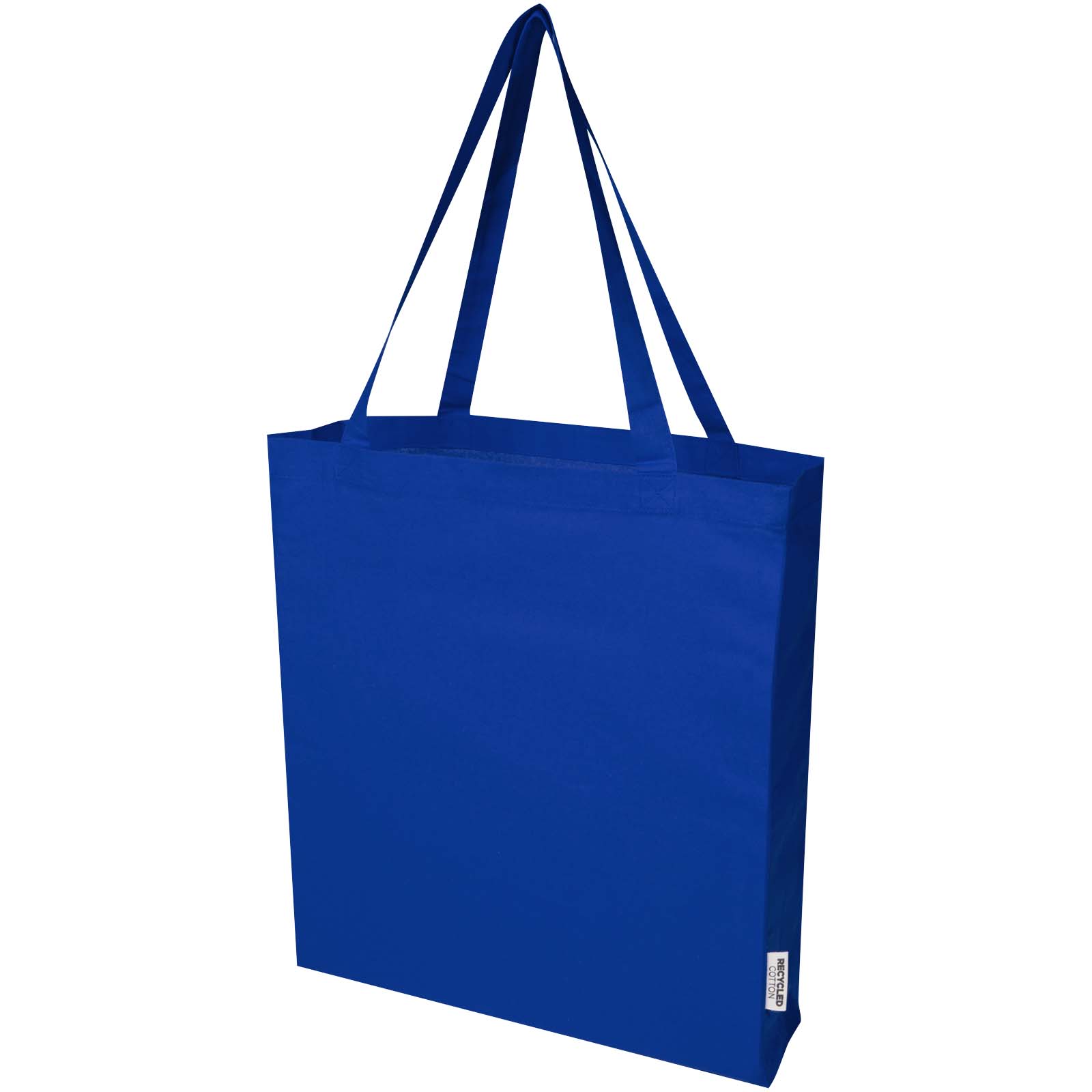 Sac shopping à soufflets Madras en coton recyclé 140 g/m² certifié GRS 12L