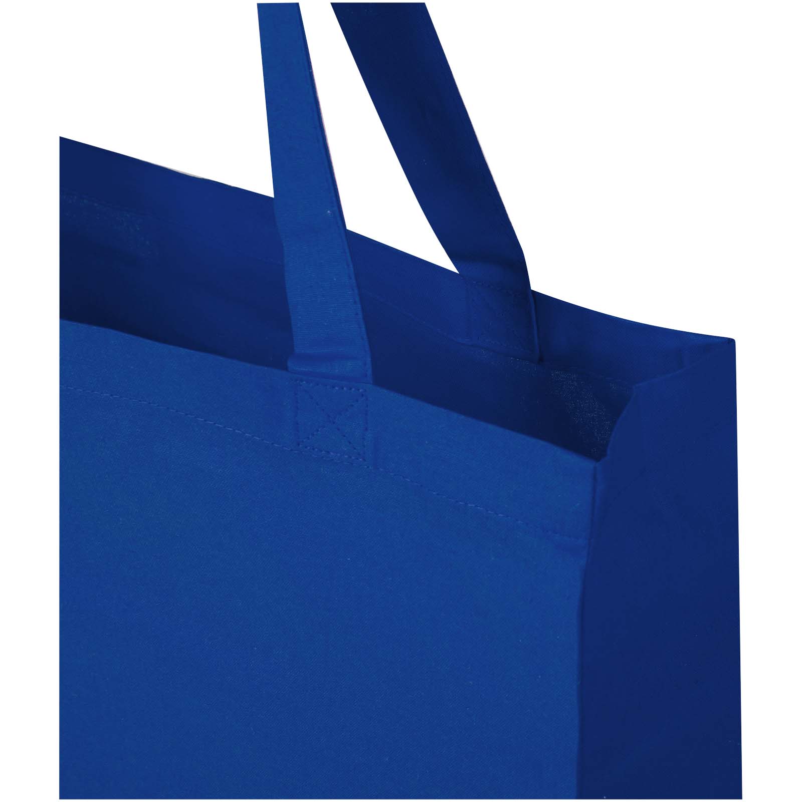 Sac shopping à soufflets Madras en coton recyclé 140 g/m² certifié GRS 12L