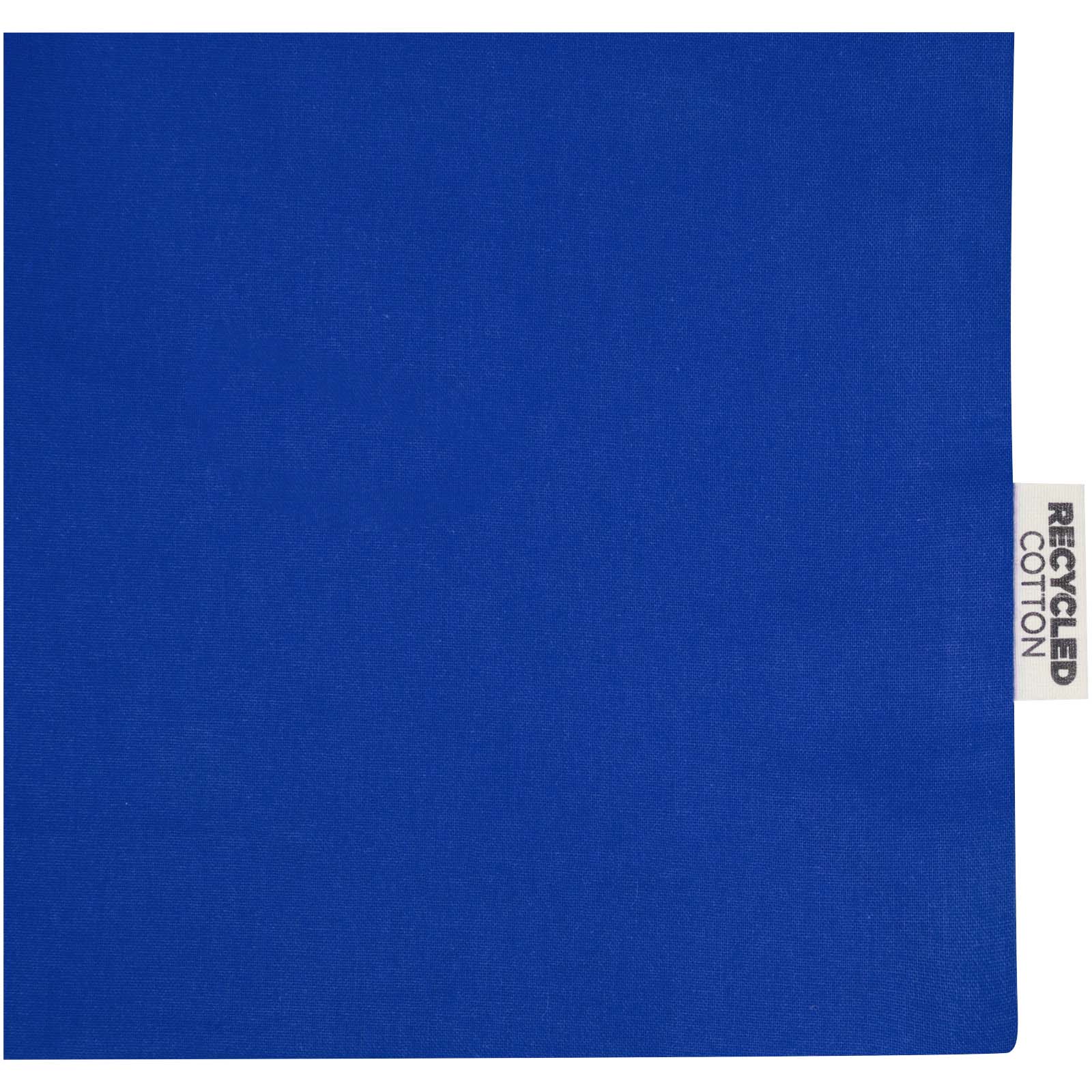 Sac shopping à soufflets Madras en coton recyclé 140 g/m² certifié GRS 12L