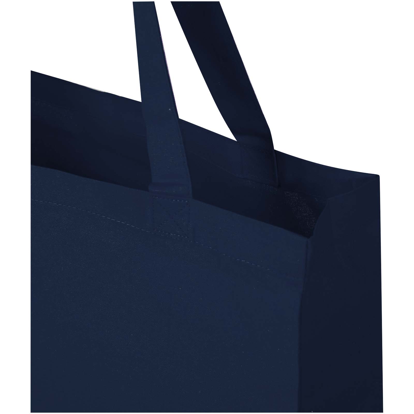 Sac shopping à soufflets Madras en coton recyclé 140 g/m² certifié GRS 12L