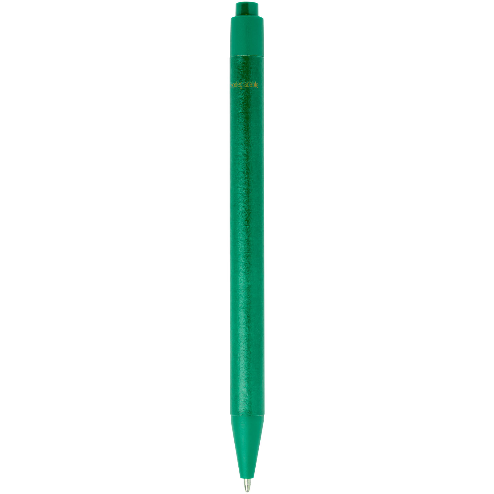 Stylo bille Chartik monochromatique en papier recyclé avec finition mate (encre noire)