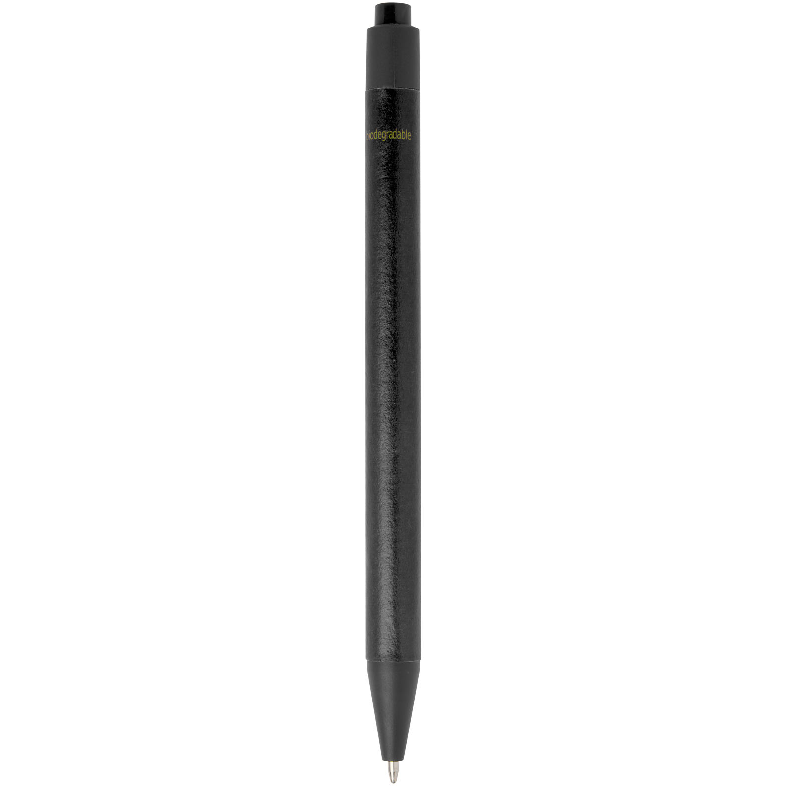 Stylo bille Chartik monochromatique en papier recyclé avec finition mate (encre noire)