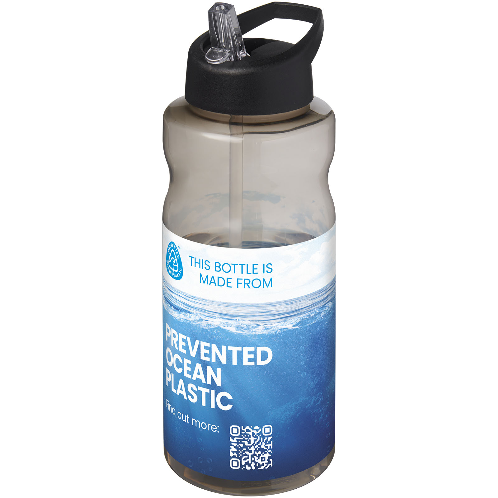 Bouteille de sport H2O Active® Eco Big Base de 1 litre avec couvercle à bec verseur