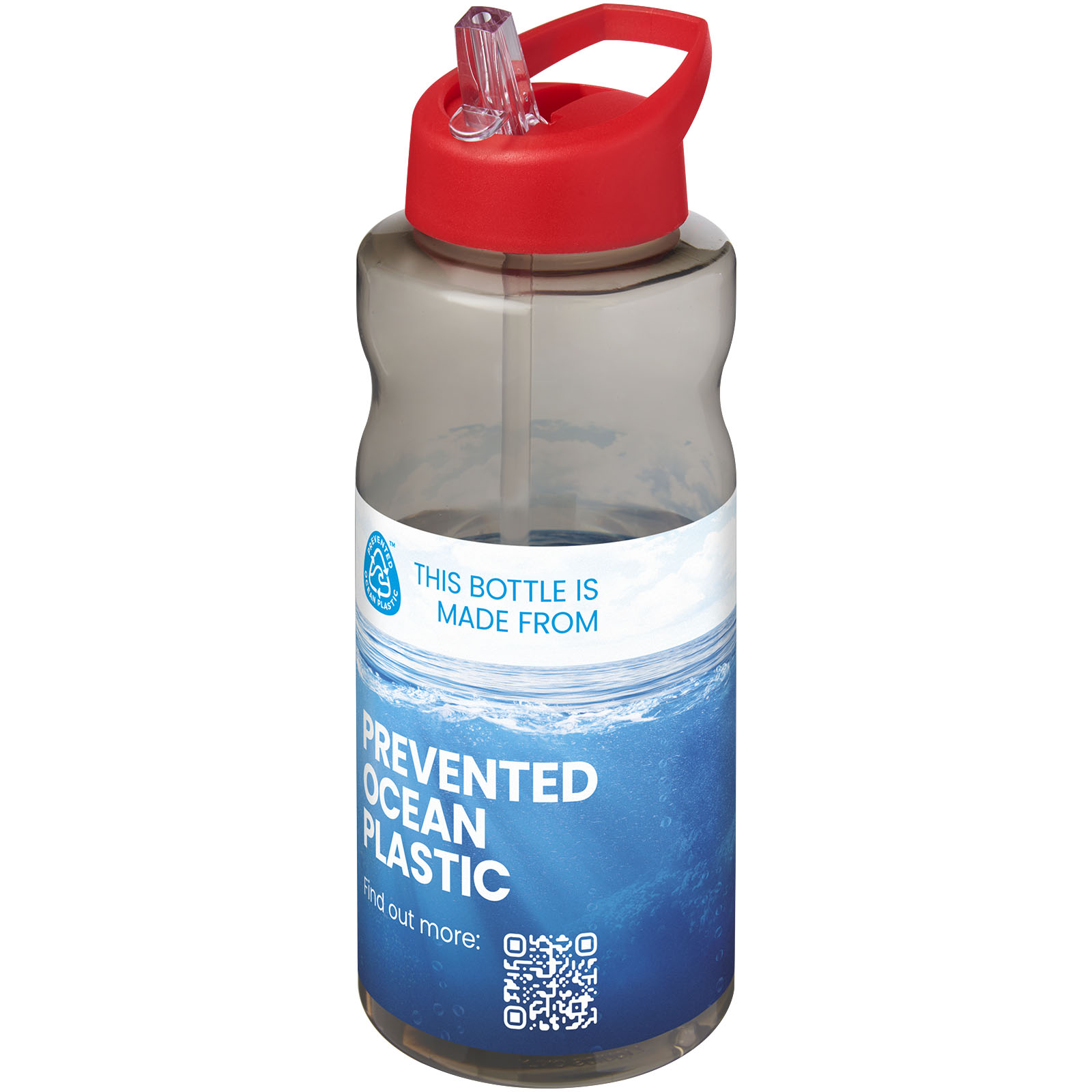 Bouteille de sport H2O Active® Eco Big Base de 1 litre avec couvercle à bec verseur