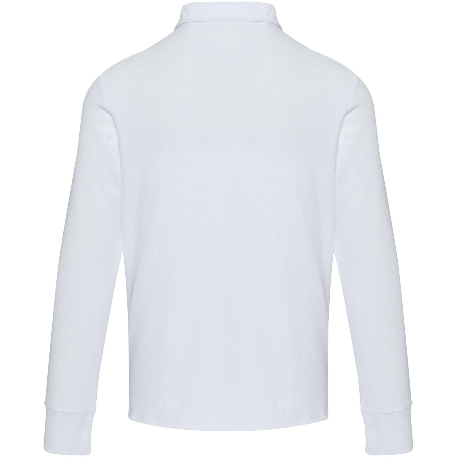 Elevate Polo unisexe de 245 g/m² Apollo à manches longues et demi fermeture éclair