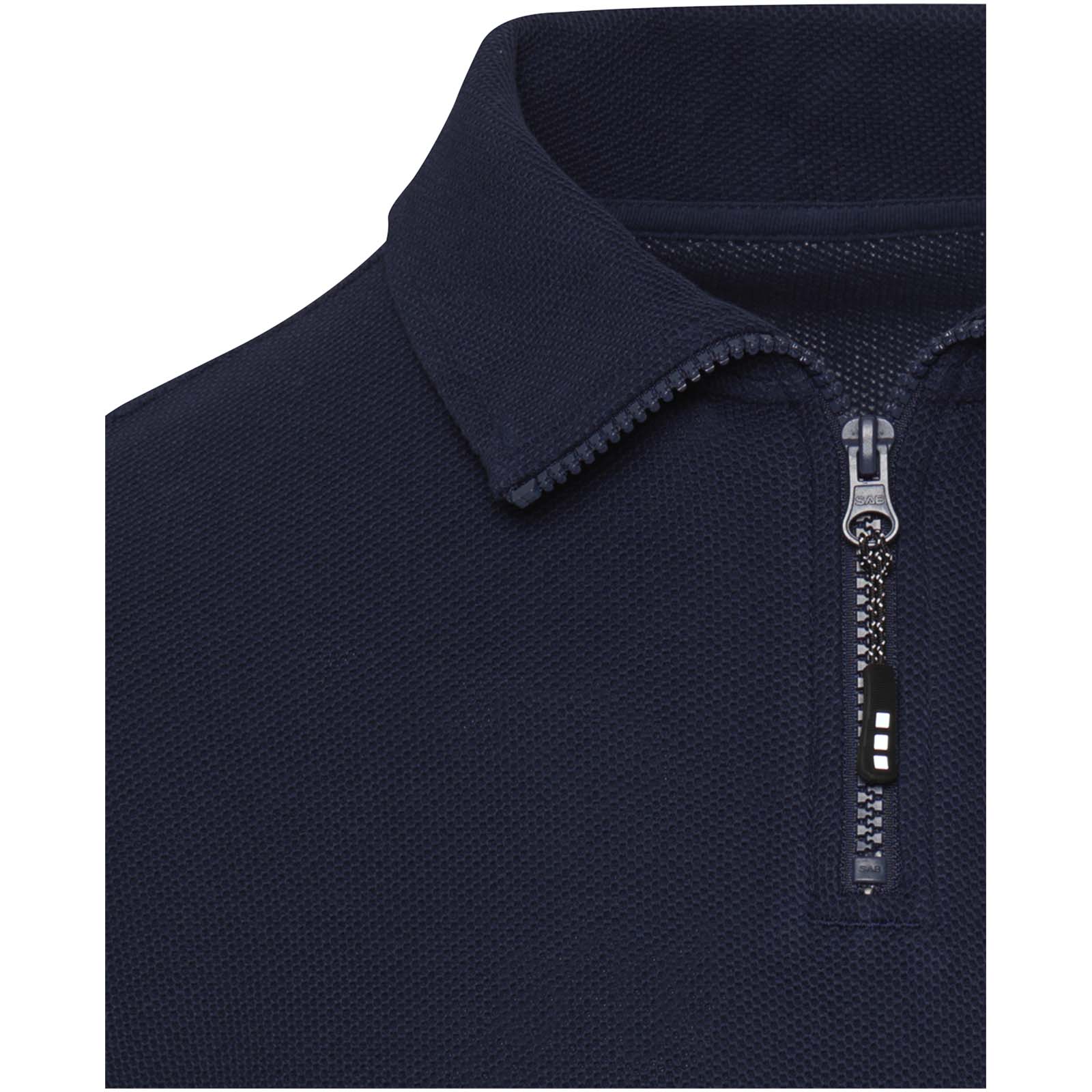 Elevate Polo unisexe de 245 g/m² Apollo à manches longues et demi fermeture éclair