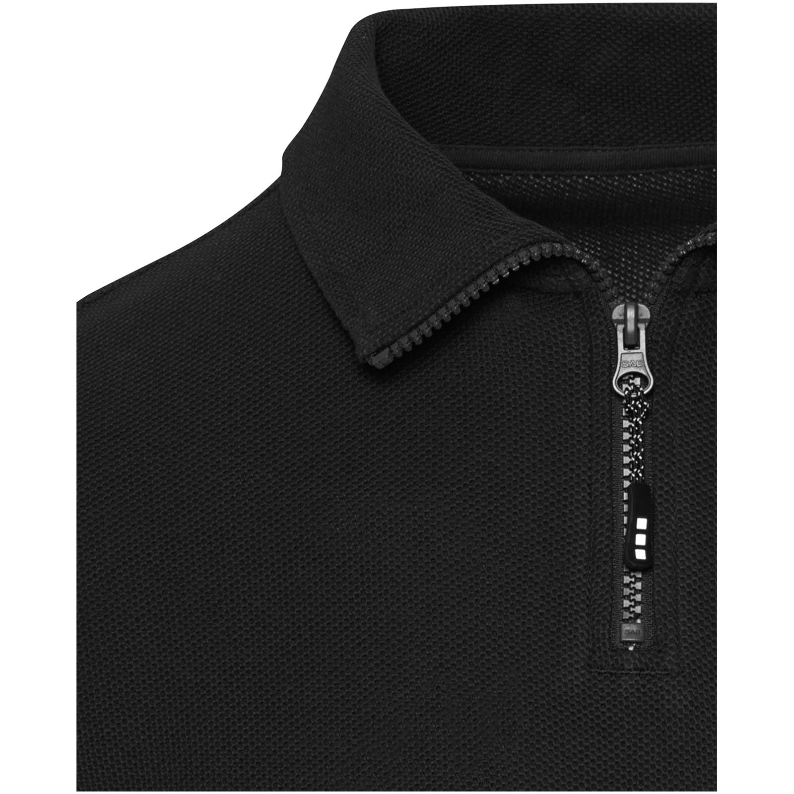 Elevate Polo unisexe de 245 g/m² Apollo à manches longues et demi fermeture éclair