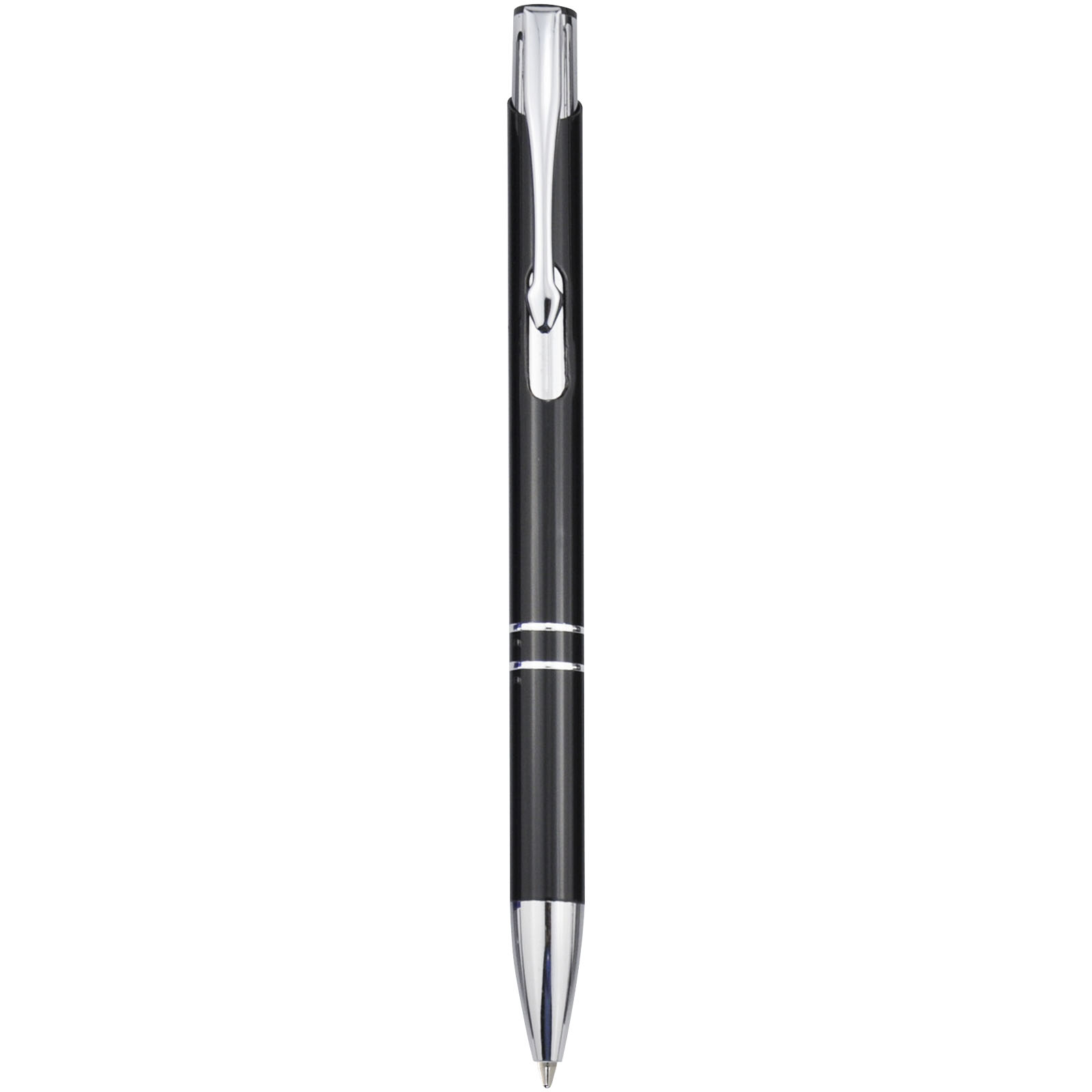 Stylo bille rétractable en aluminium Moneta (encre bleue)