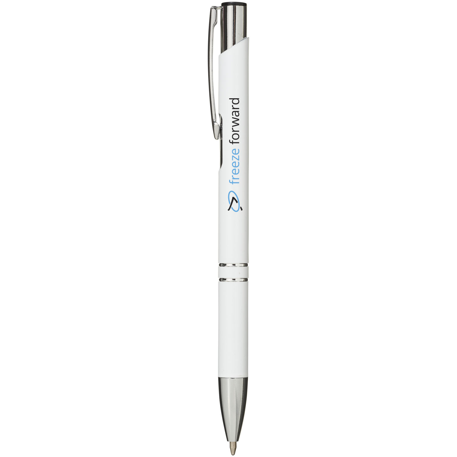Stylo bille rétractable en aluminium Moneta (encre bleue)