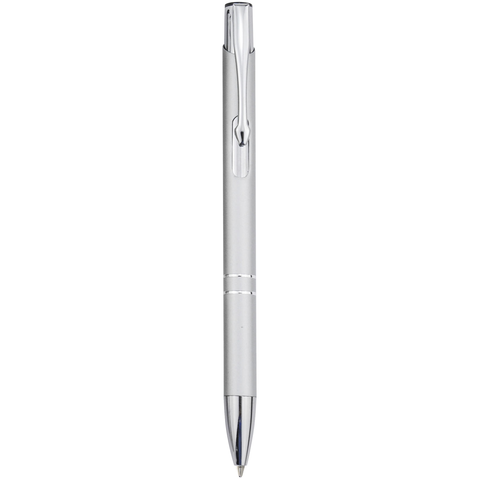 Stylo bille rétractable en aluminium Moneta (encre bleue)