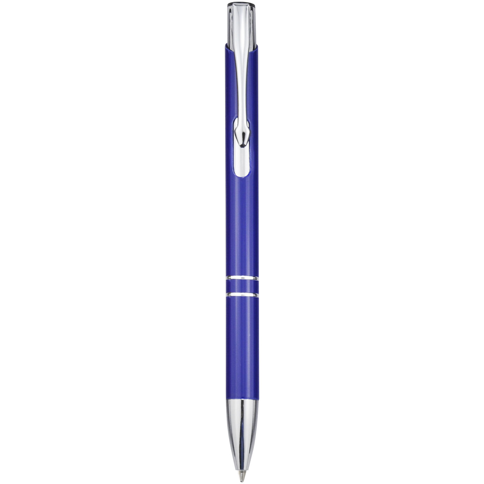 Stylo bille rétractable en aluminium Moneta (encre bleue)