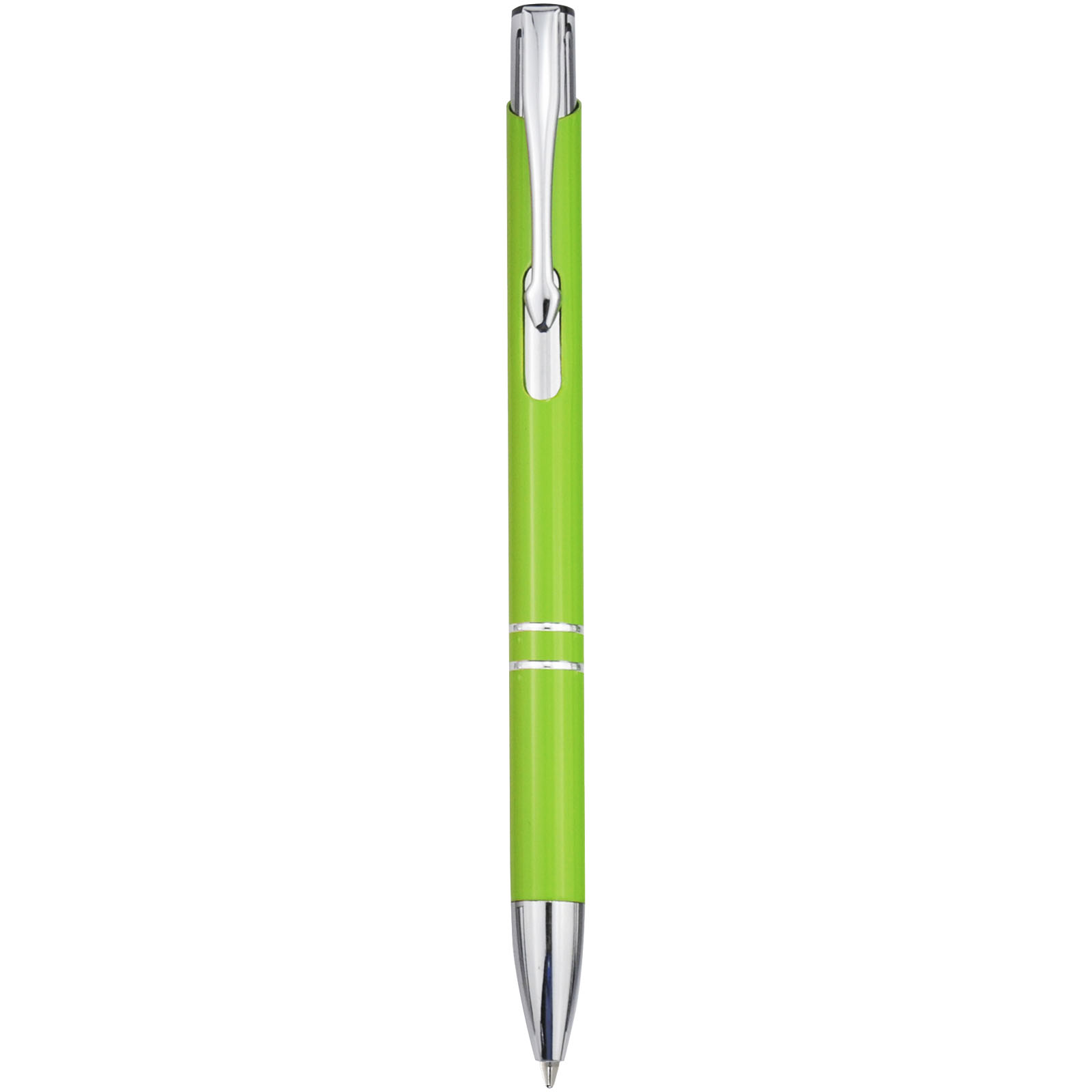 Stylo bille rétractable en aluminium Moneta (encre bleue)