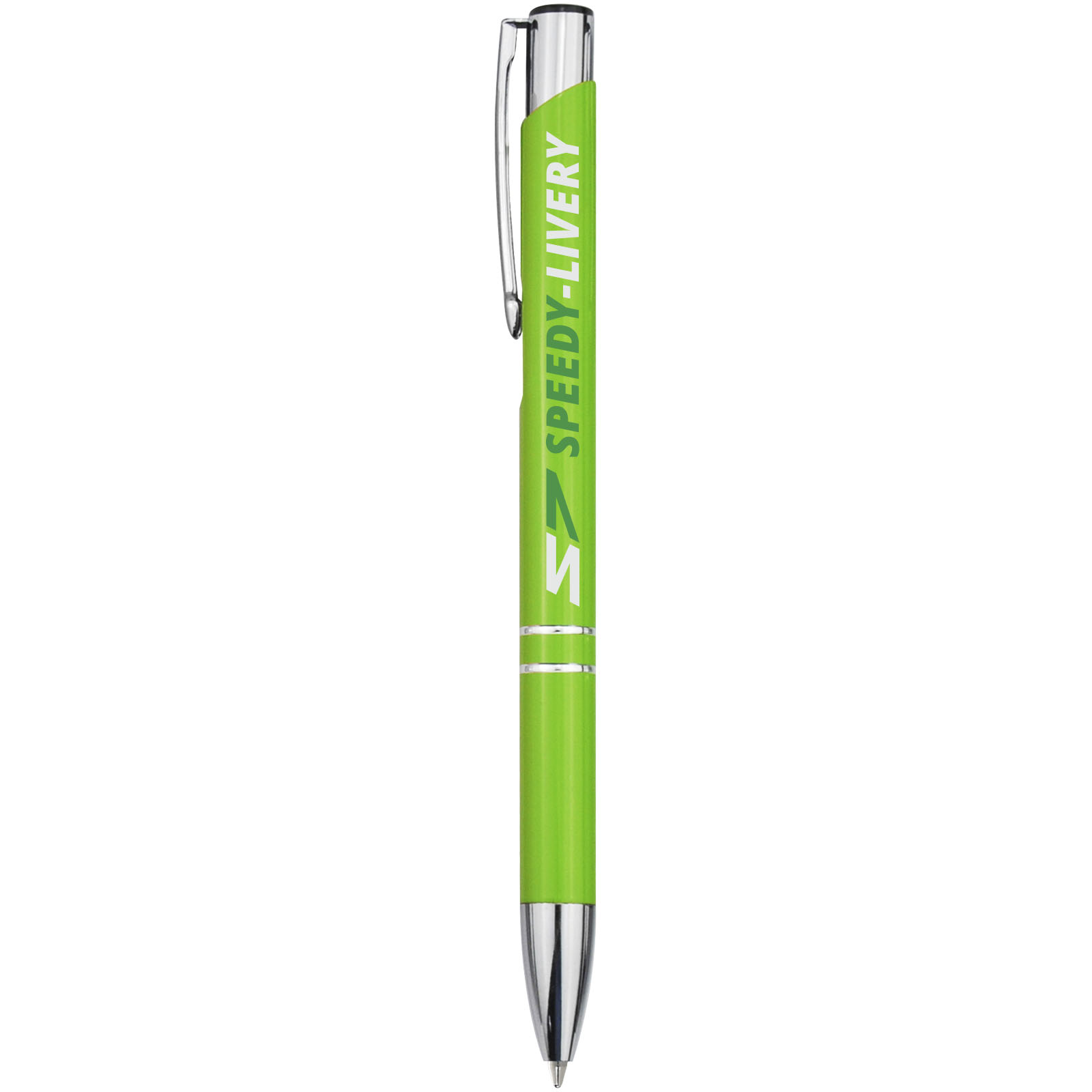 Stylo bille rétractable en aluminium Moneta (encre bleue)