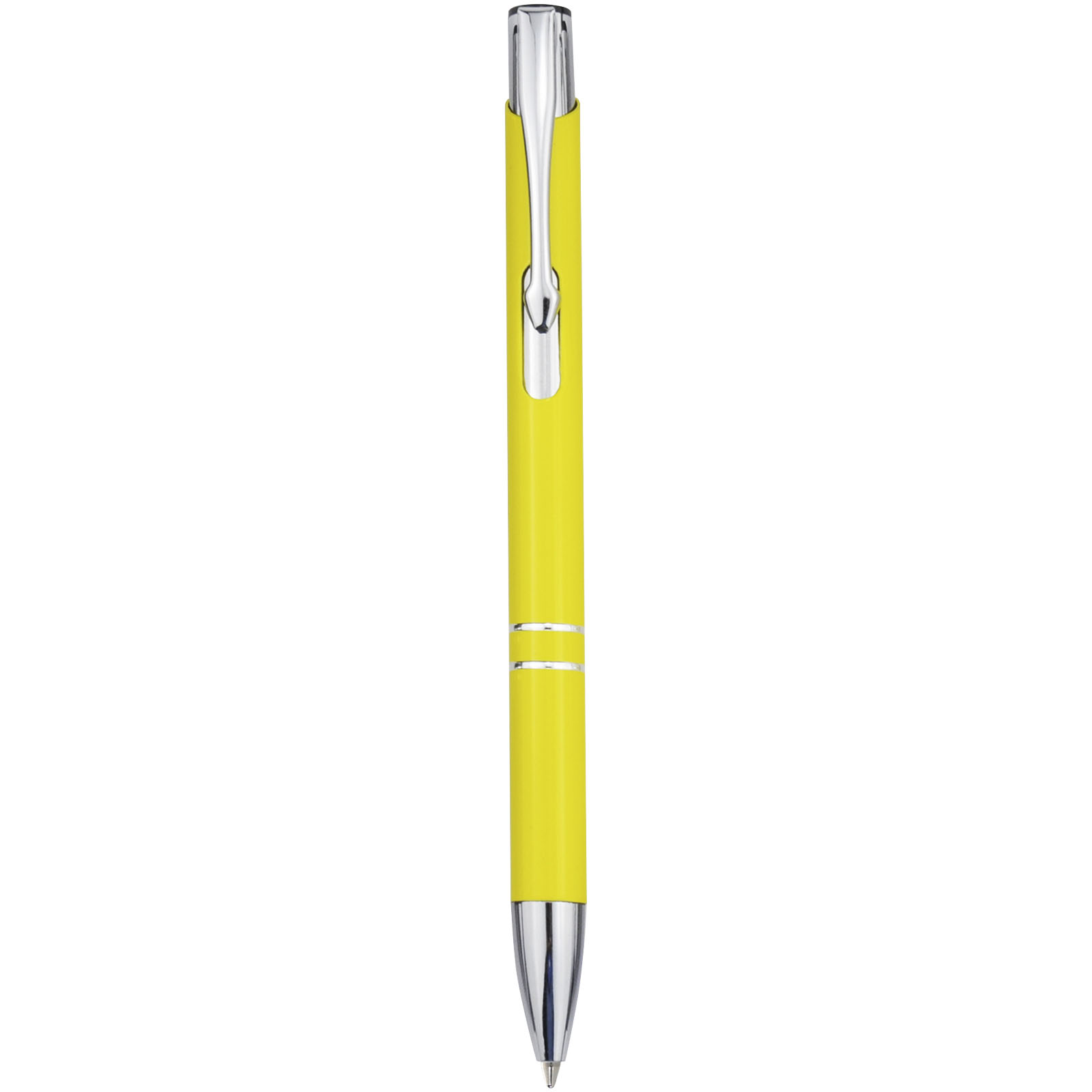 Stylo bille rétractable en aluminium Moneta (encre bleue)