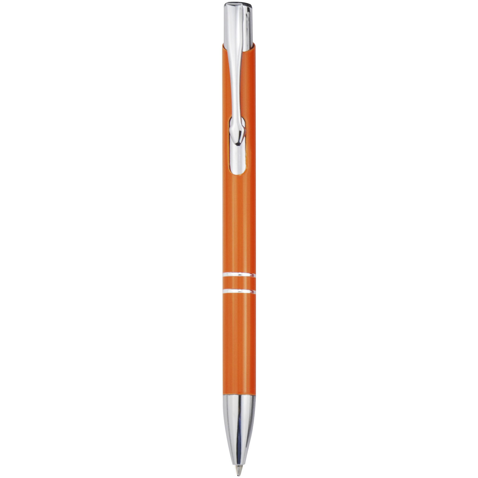 Stylo bille rétractable en aluminium Moneta (encre bleue)