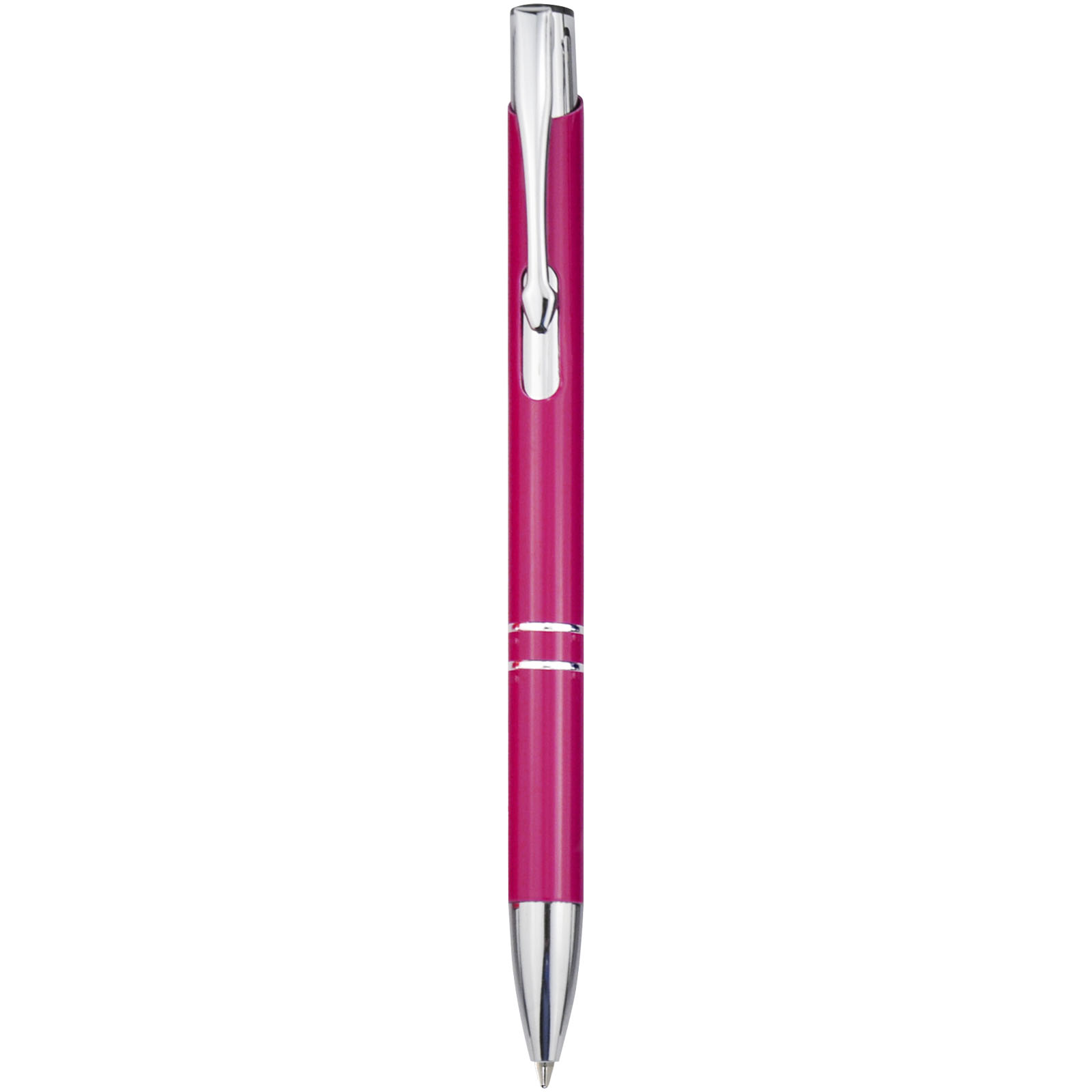 Stylo bille rétractable en aluminium Moneta (encre bleue)
